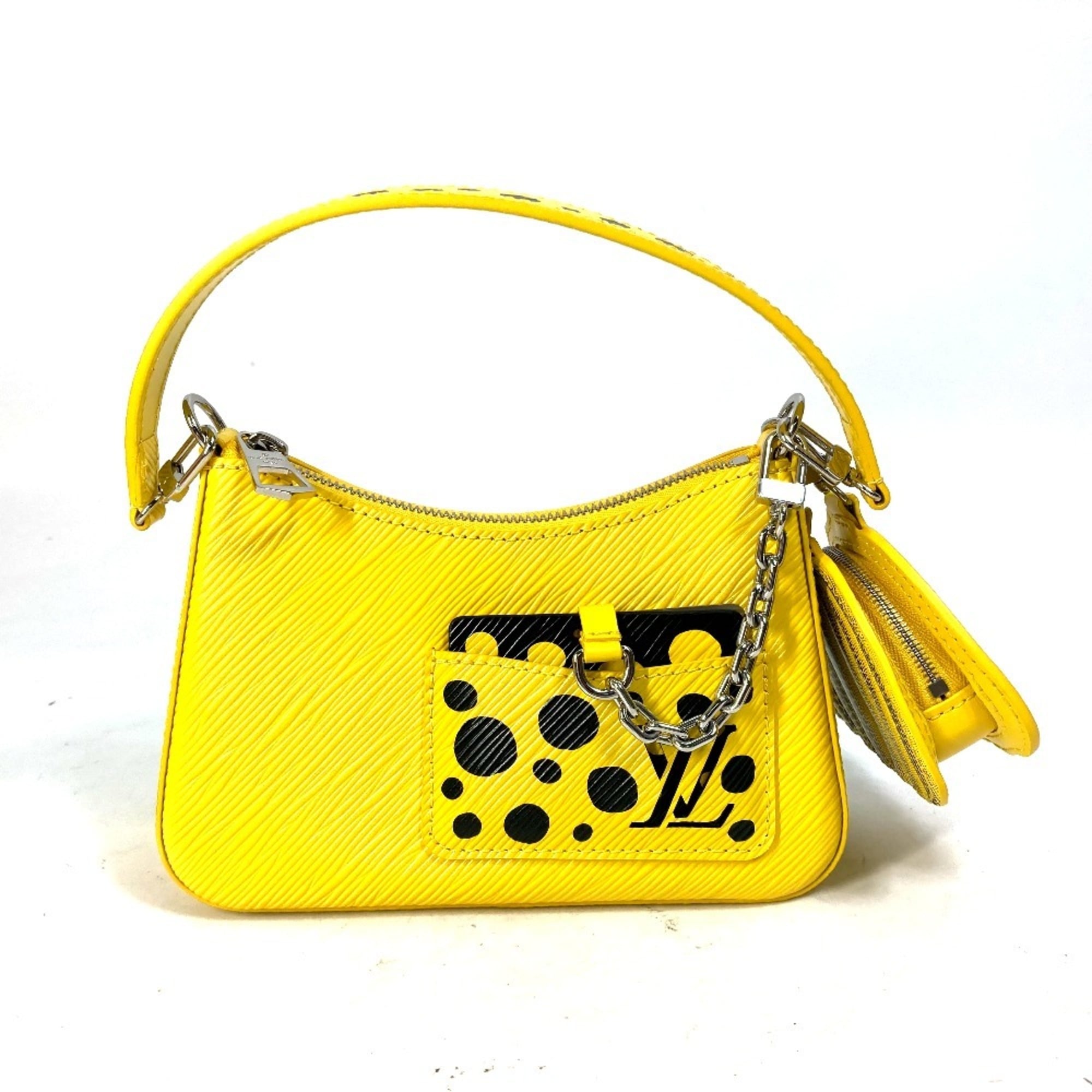 Louis Vuitton Black Jaune Yellow Epi Leather Handbag Shoulder Bag (Pre-Owned)
