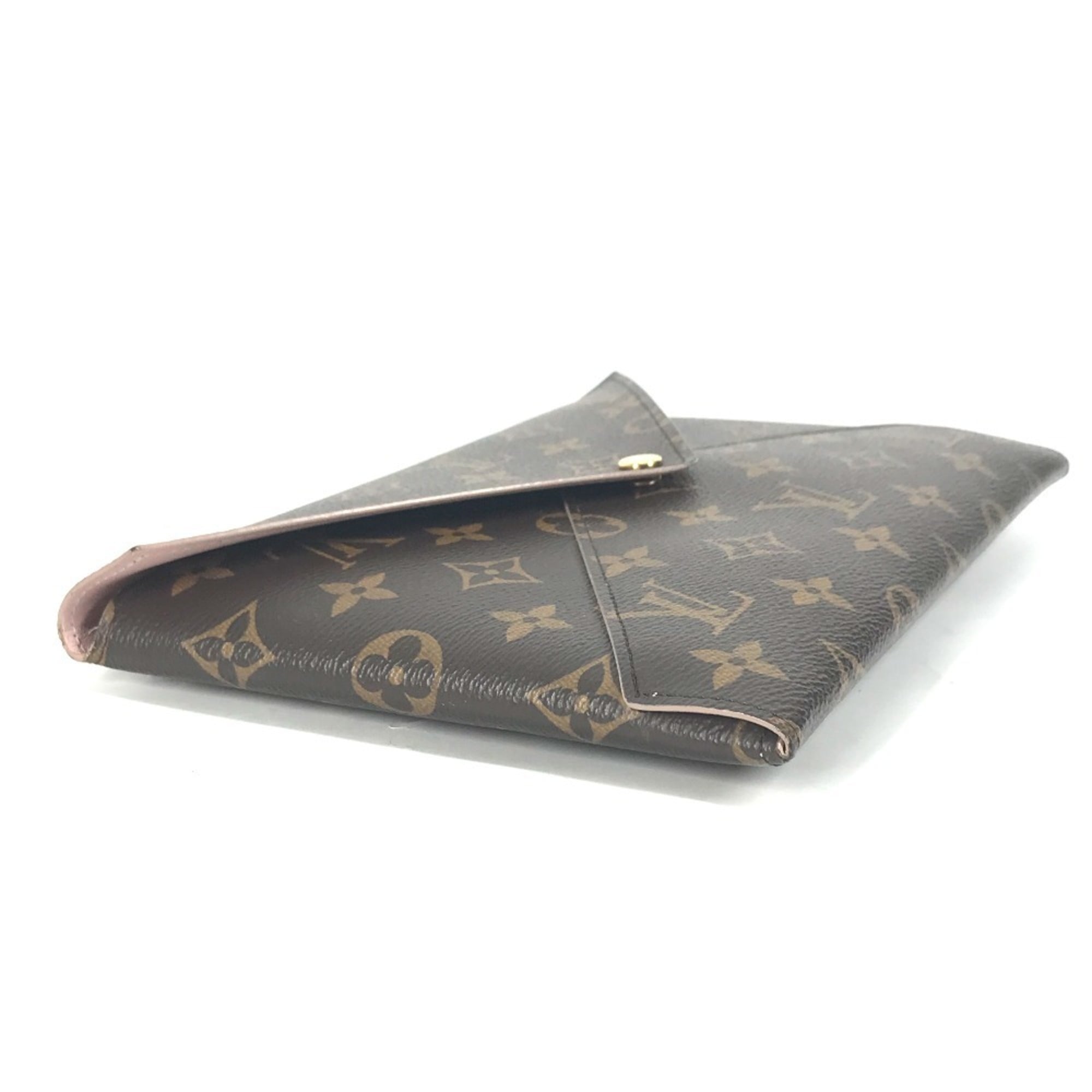 Louis Vuitton Brown Monogram Canvas Clutch Bag Pochette Pouch (Pre-Owned)