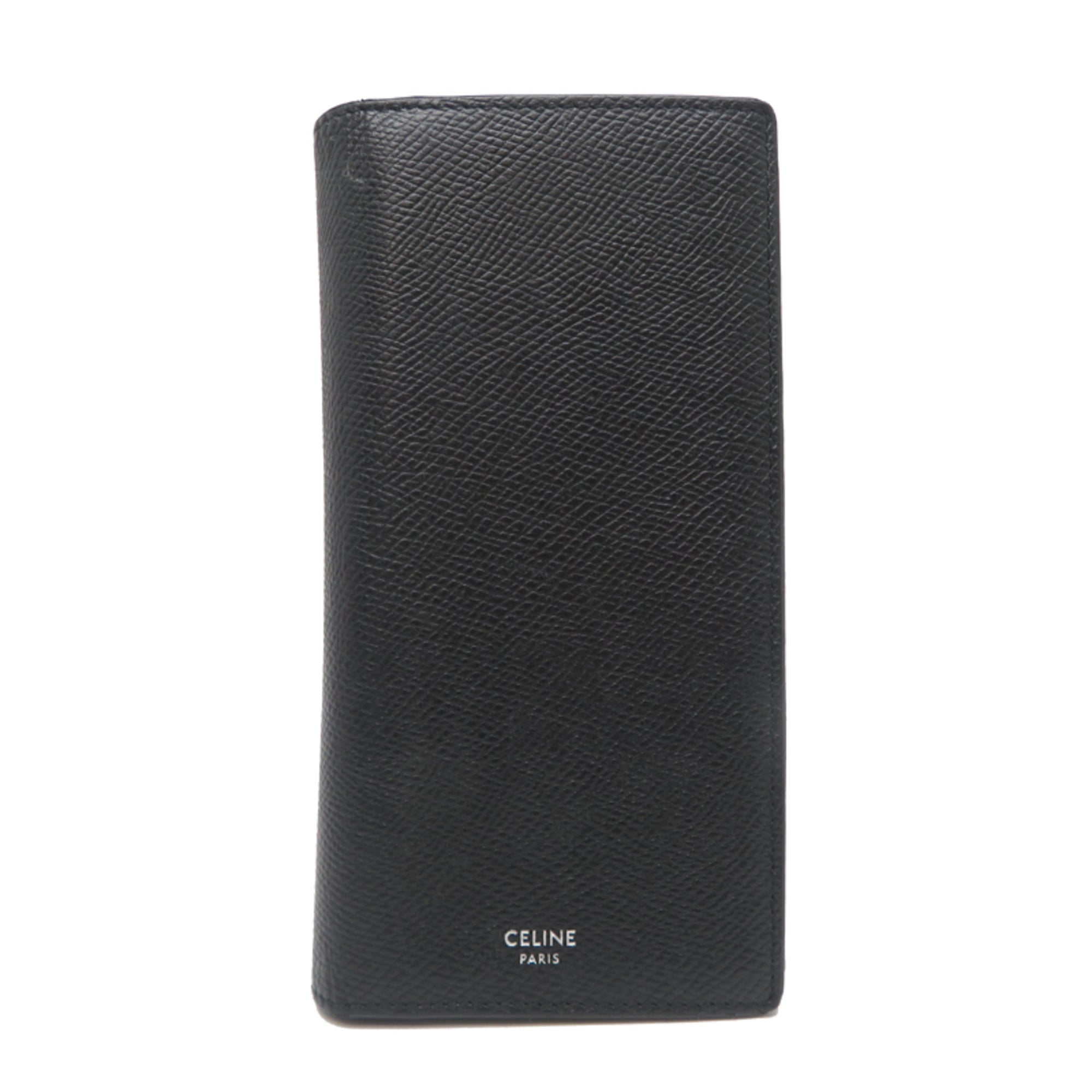 Celine Black Leather Long Wallet (Bi-Fold) (Pre-Owned)