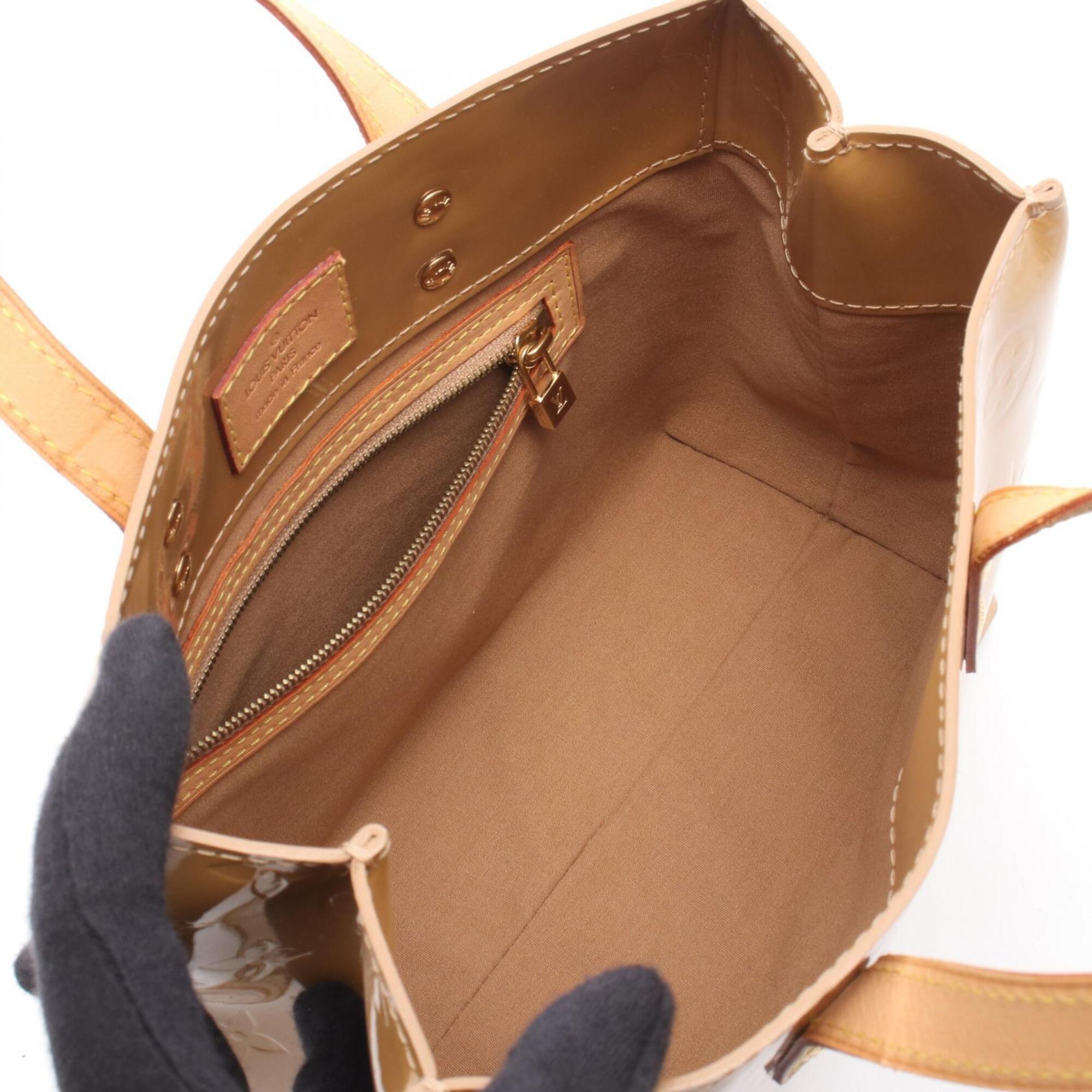 Louis Vuitton Beige Noisette Vernis Leather Handbag (Pre-Owned)