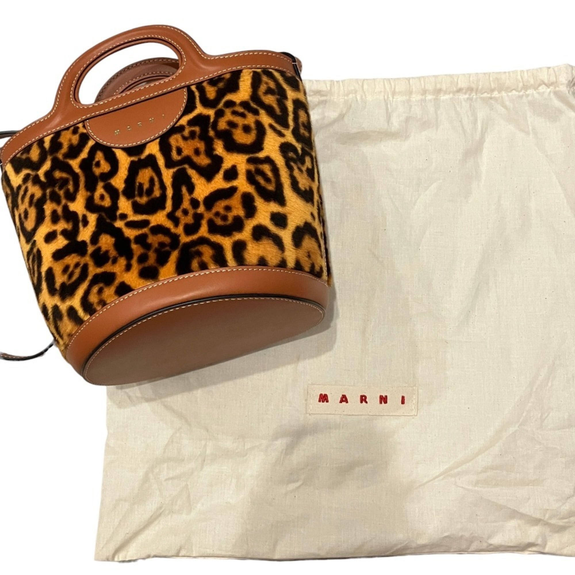 Marni Brown Handbag Shoulder Bag (Pre-Owned)
