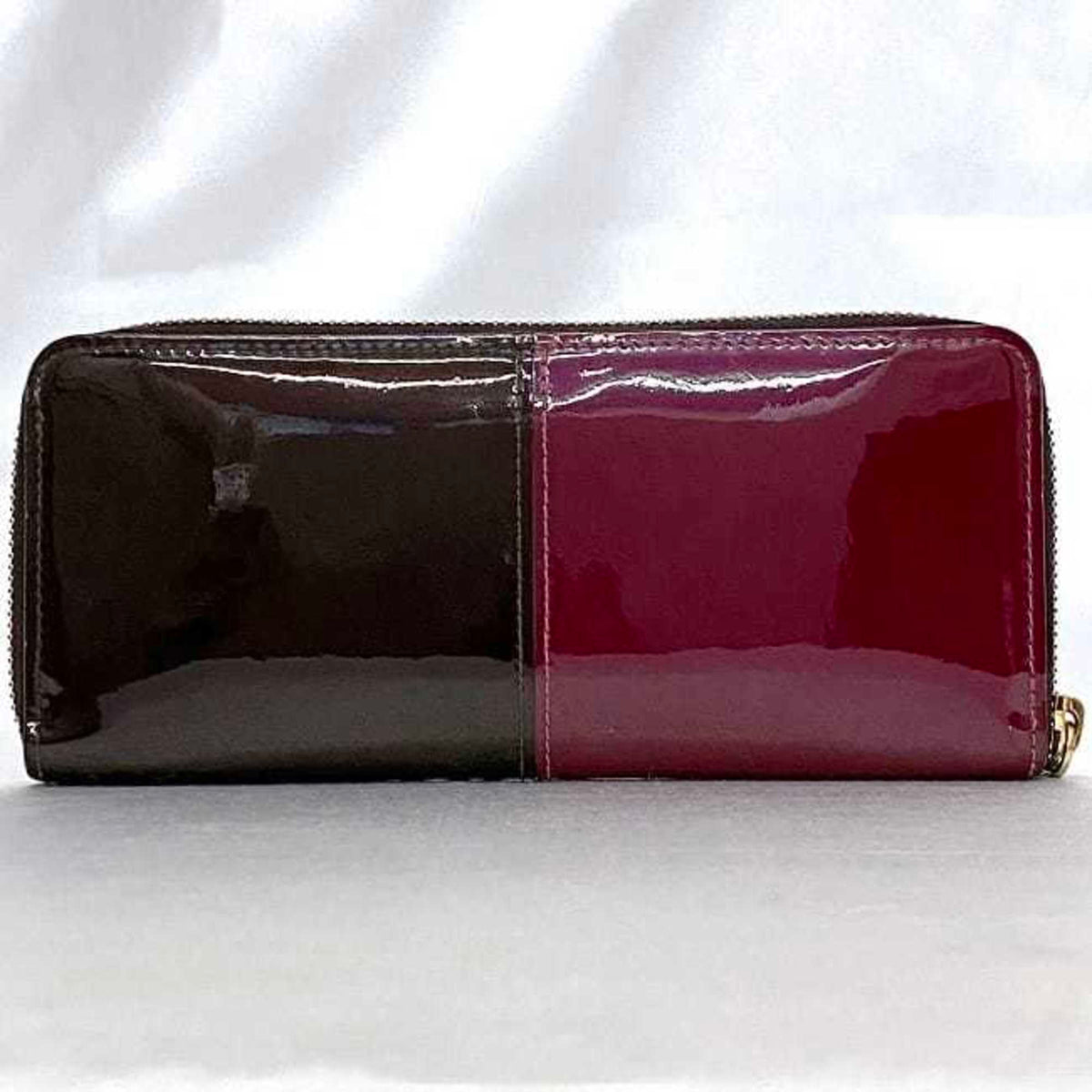 Louis Vuitton Amarante Bordeaux Brown Patent Leather Monogram Canvas Coin Purse/Coin Case (Pre-Owned)