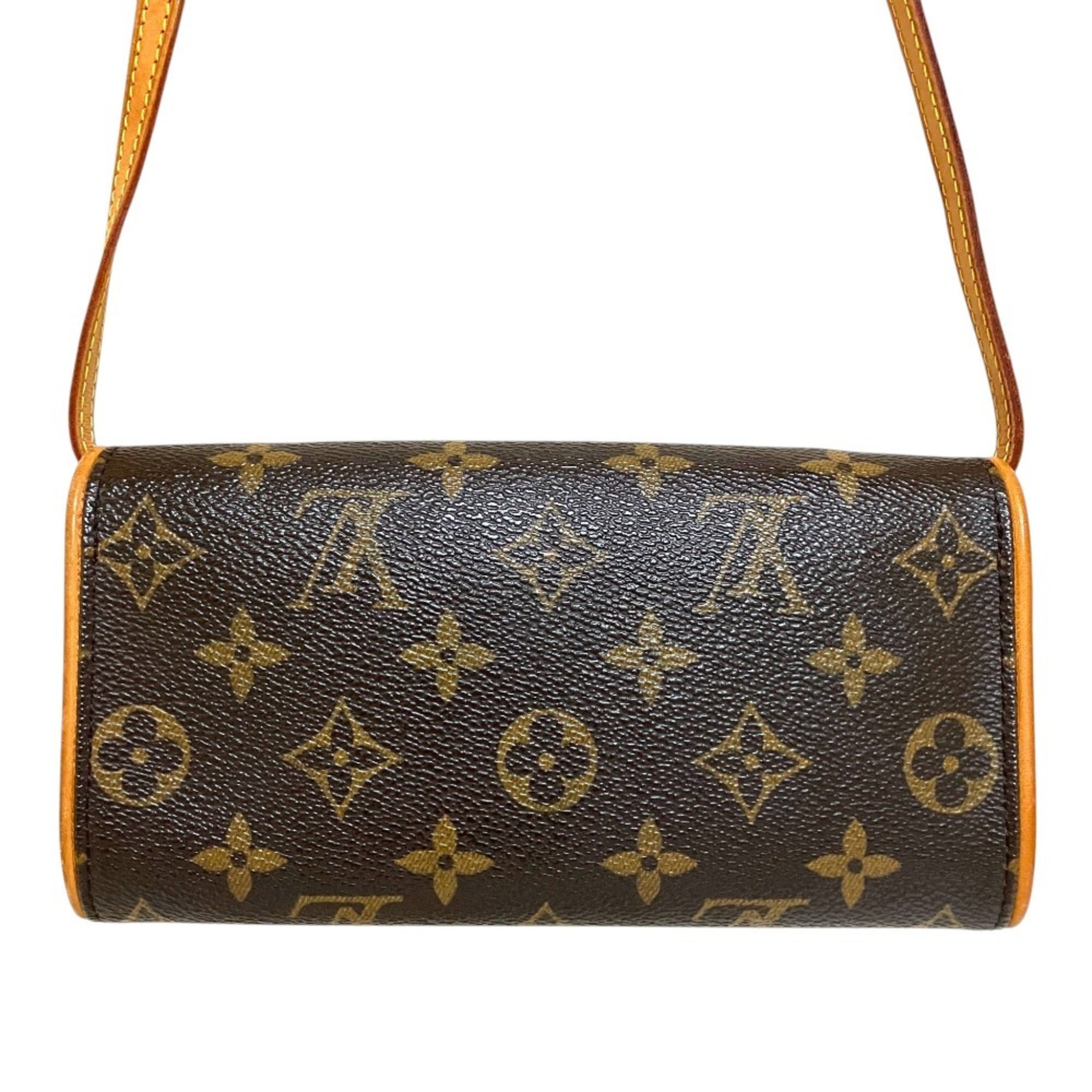 Louis Vuitton Monogram Brown Monogram Pochette Shoulder Bag (Pre-Owned)