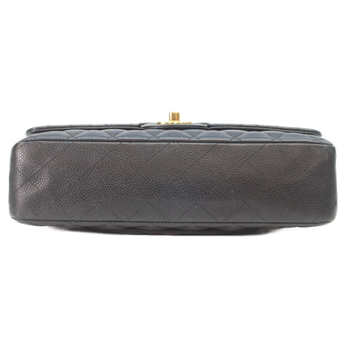 Chanel Black Grained Calfskin Shoulder Bag (Pre-Owned)