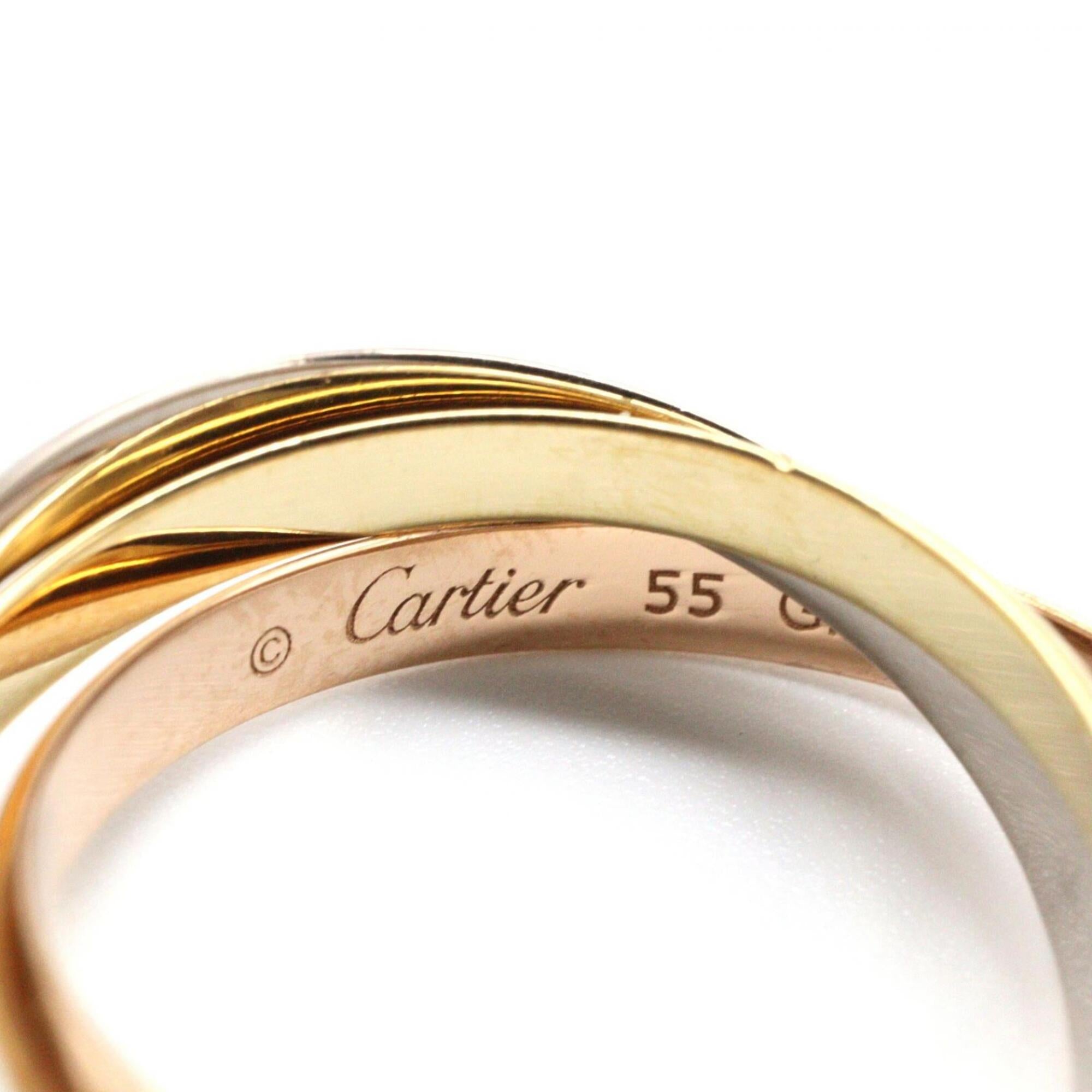 Cartier Gold Silver Yellow Gold (18K) Pink Gold (18K) White Gold (18K) Band Ring (Pre-Owned)