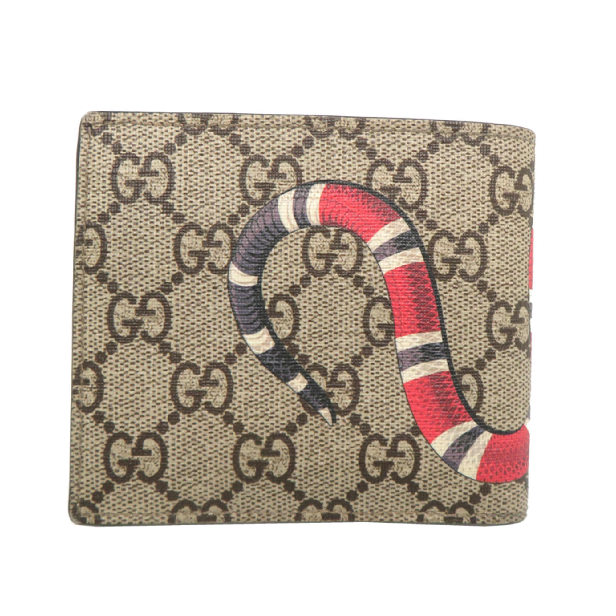 Gucci Gg Supreme Leather Wallet (Bi-Fold) (Pre-Owned)