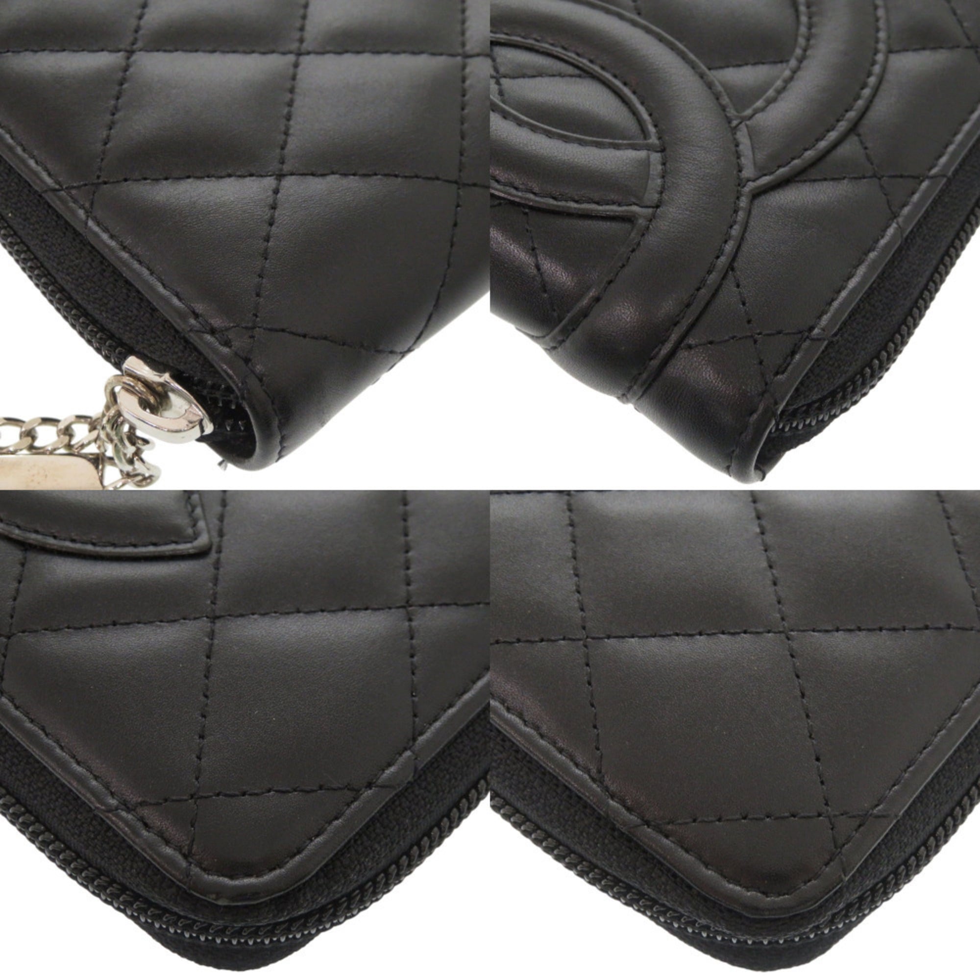 Chanel Black Pink Cambon Ligne Wallet (Bi-Fold) (Pre-Owned)