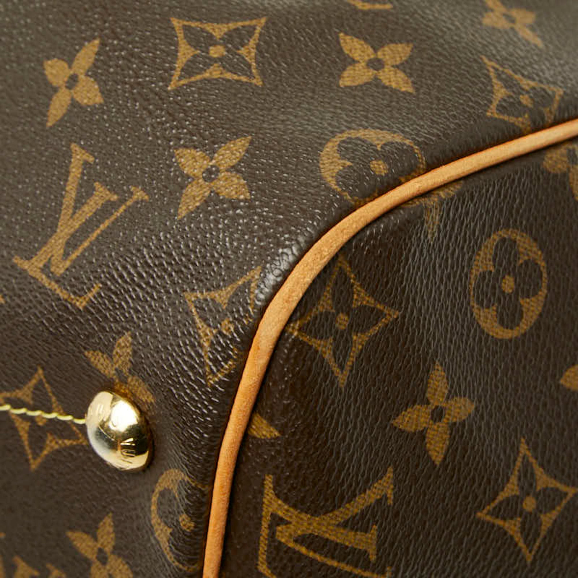 Louis Vuitton Brown Pvc Leather Handbag Shoulder Bag (Pre-Owned)
