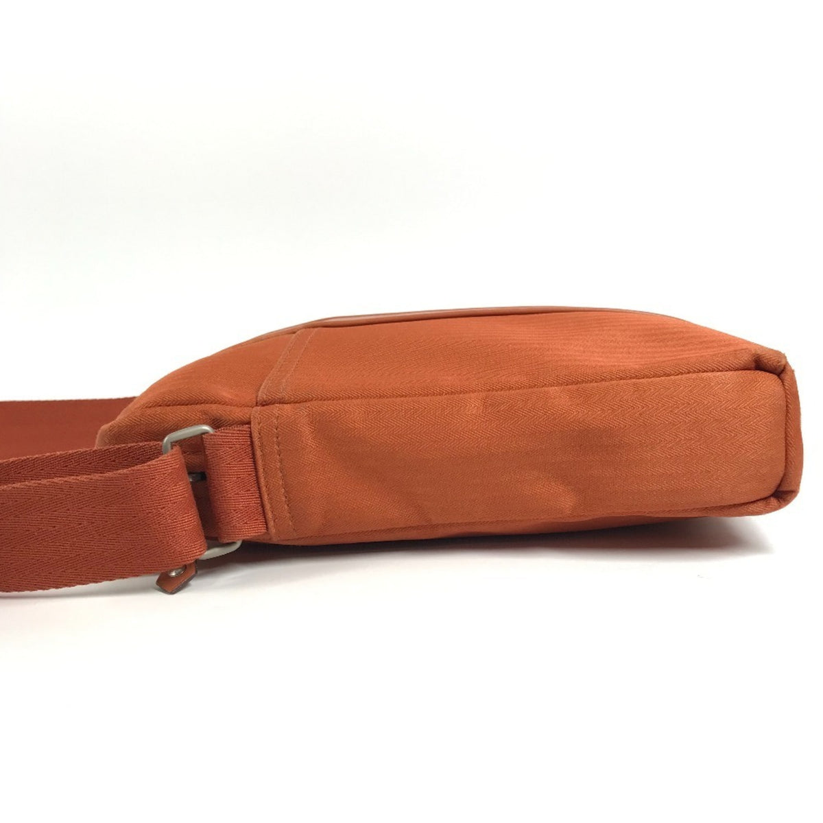 Hermes Orange Canvas Pochette Shoulder Bag (Pre-Owned)