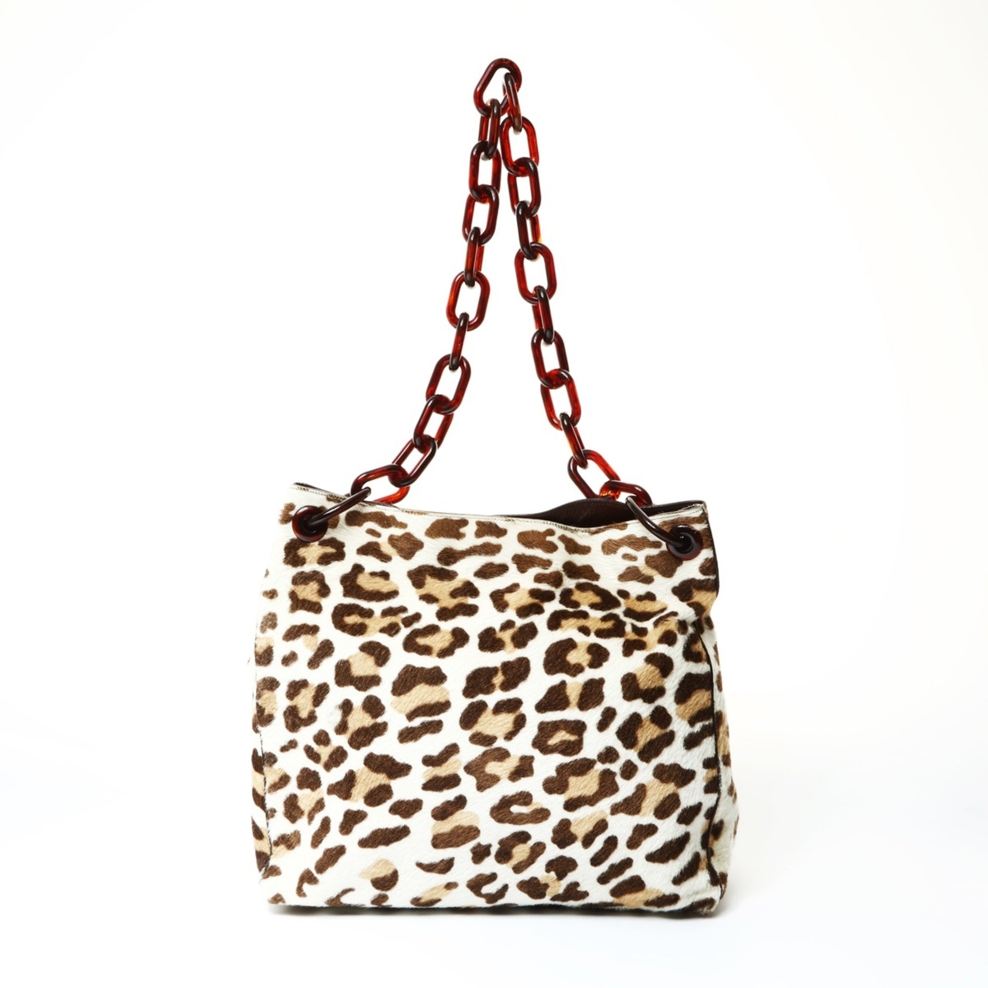 Prada Brown Leather Shoulder Bag (Pre-Owned)