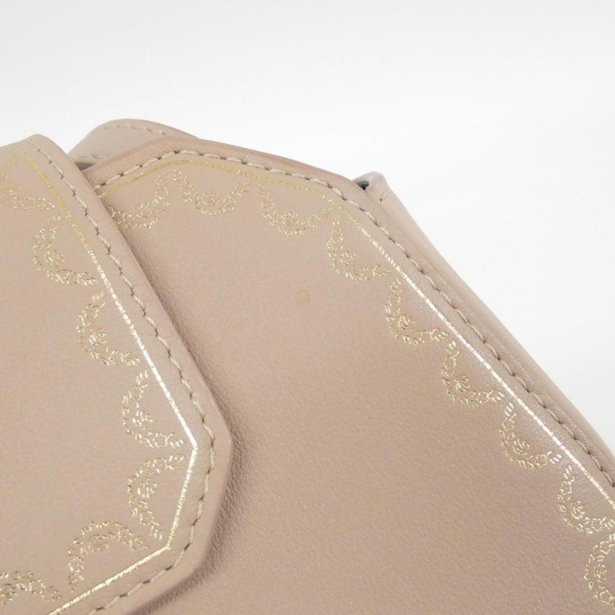 Cartier Light Pink Leather Shoulder Bag (Pre-Owned)