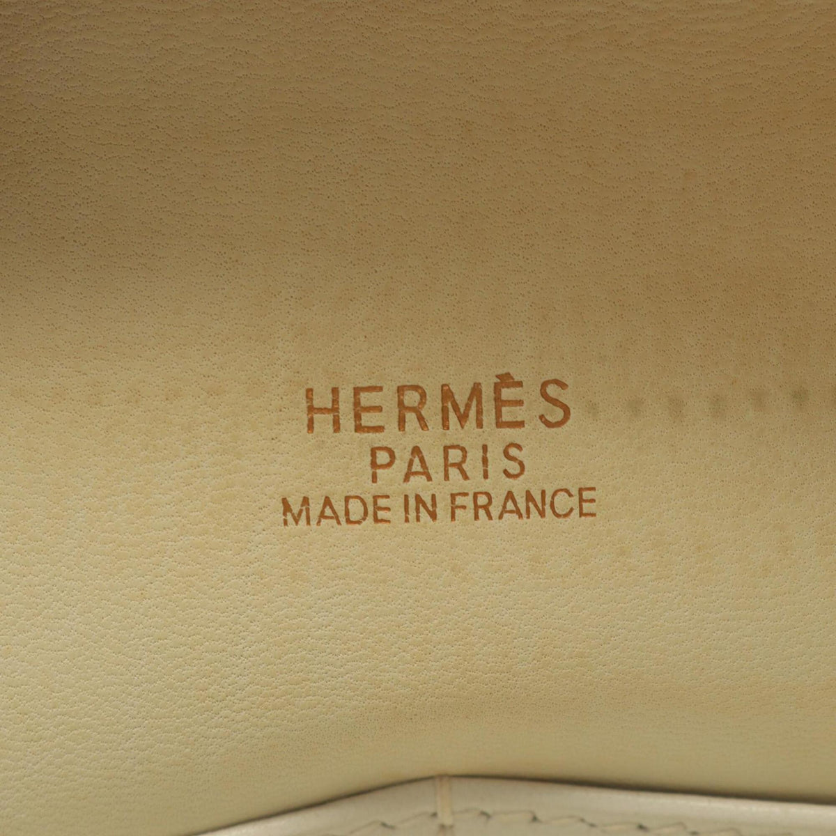 Hermes Orange Potiron White Taurillon Clemence Leather Leather Handbag (Pre-Owned)