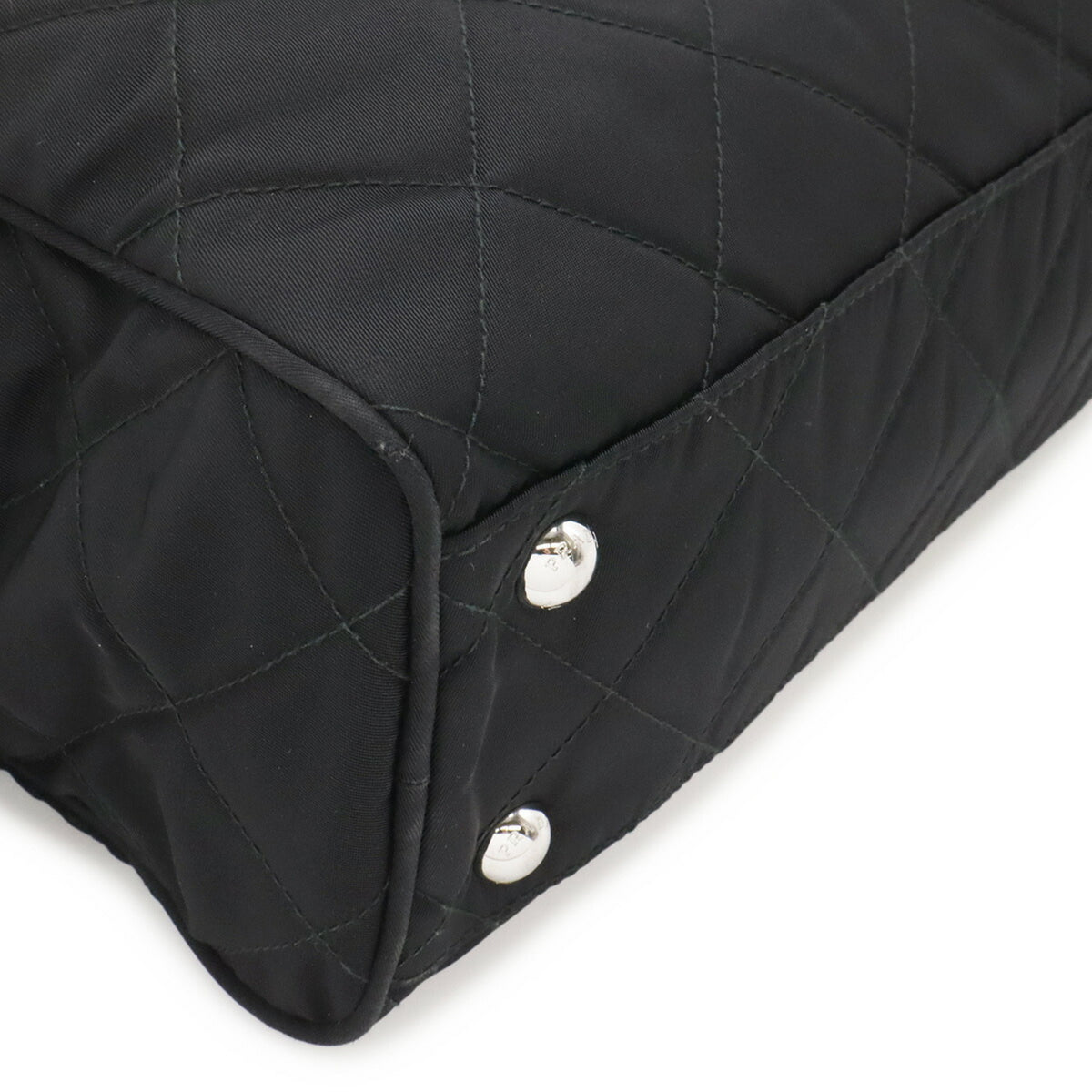 Prada Black Nero Nylon Leather Shoulder Bag (Pre-Owned)