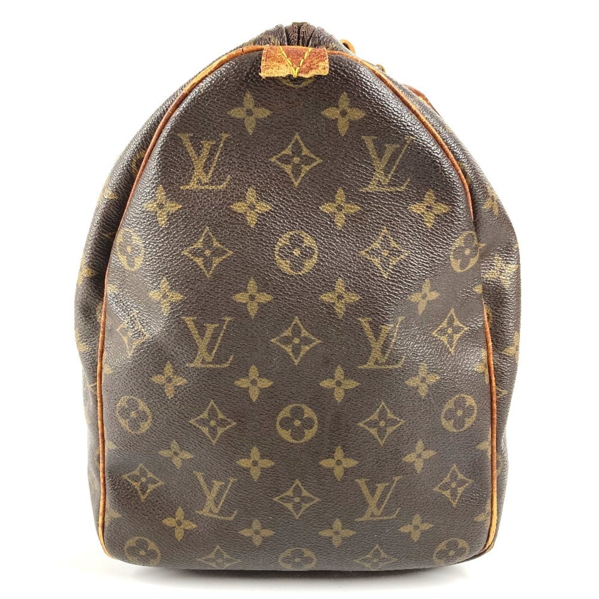 Louis Vuitton Brown Galle Monogram Monogram Boston Bag Handbag (Pre-Owned)