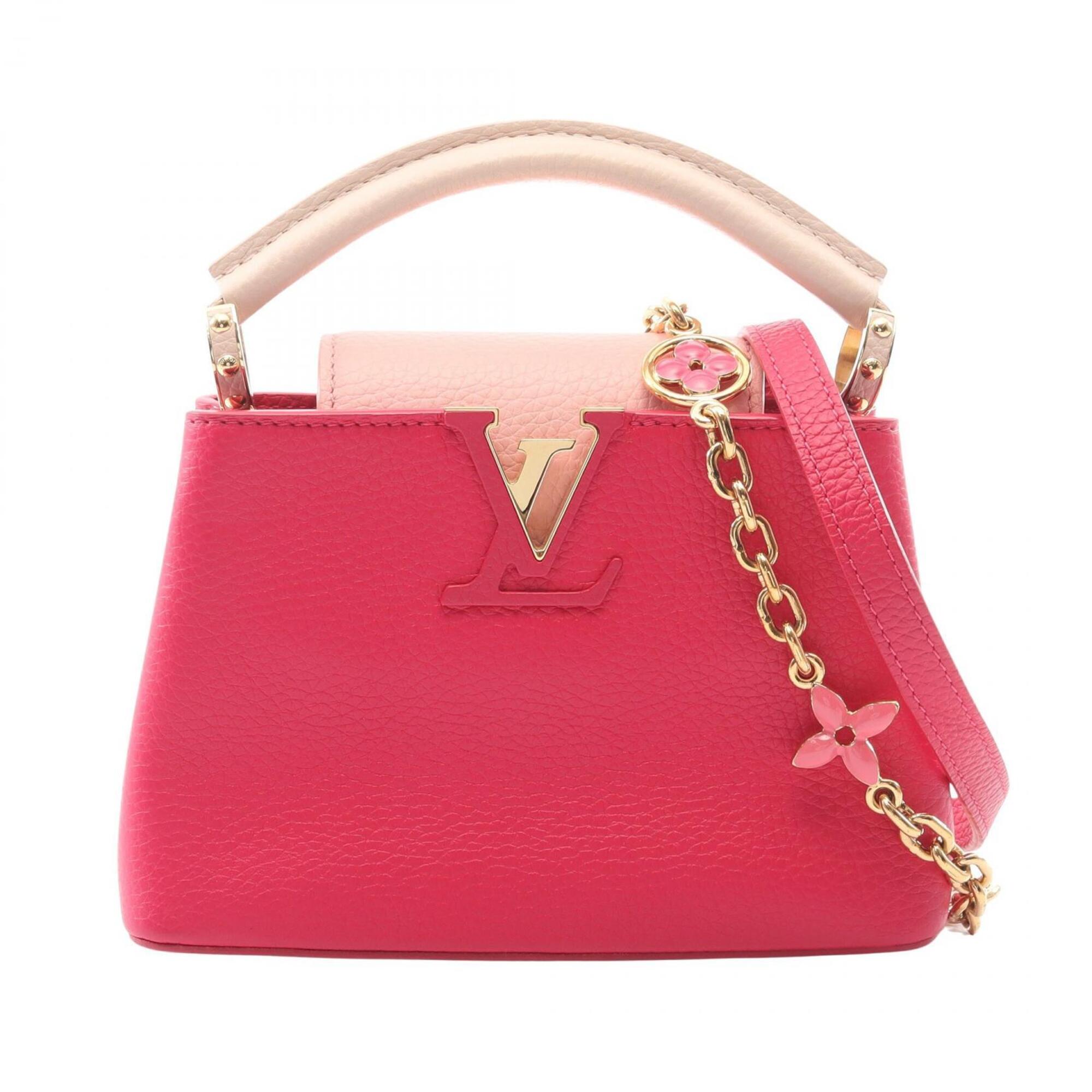 Louis Vuitton Pink Leather Handbag (Pre-Owned)