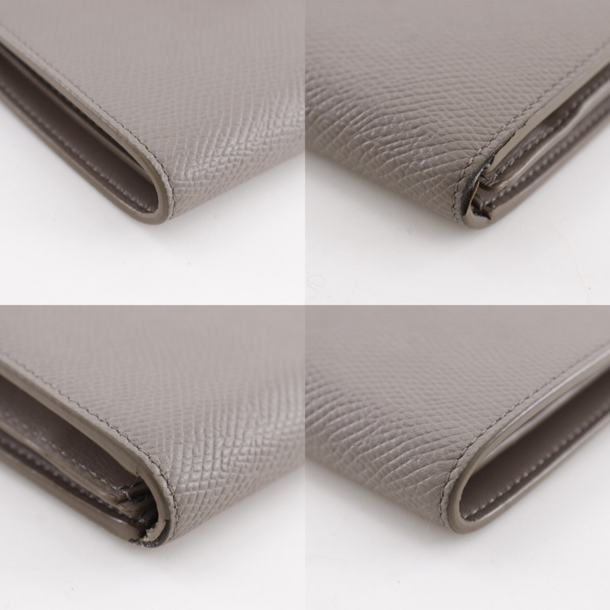 Celine Gray Leather Wallet (Bi-Fold) (Pre-Owned)