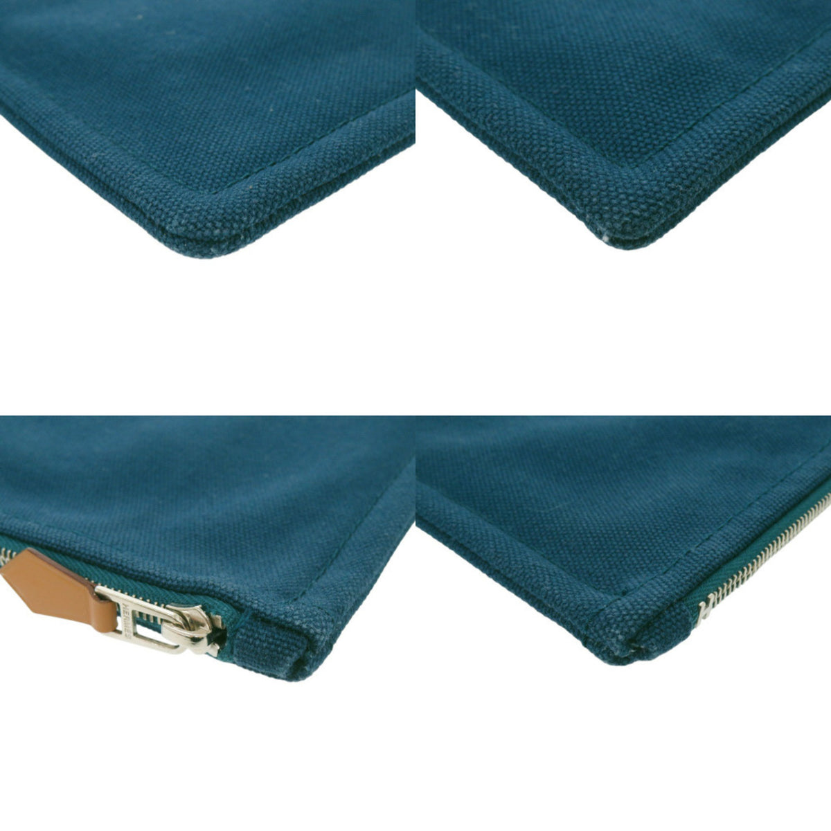 Hermes Blue Cotton Pouch (Pre-Owned)