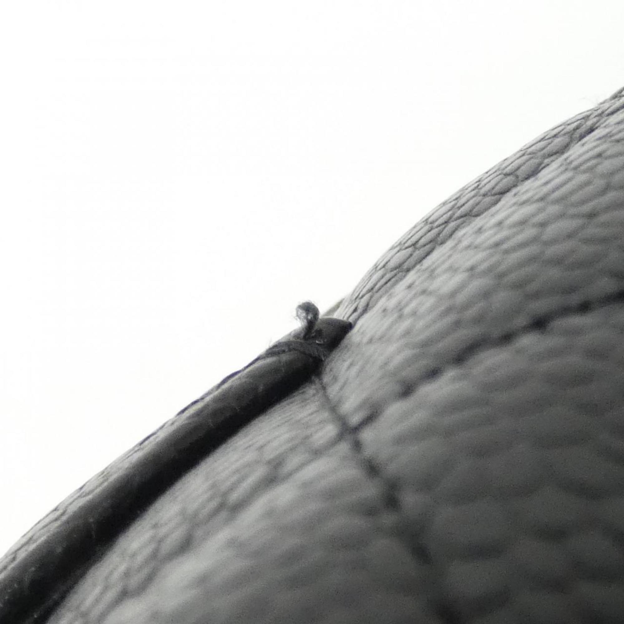Chanel Black Grained Calfskin Chain/Shoulder Wallet (Pre-Owned)