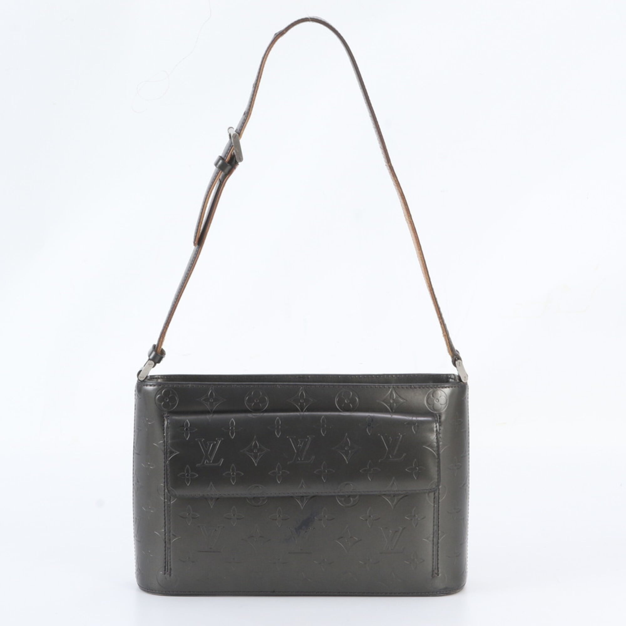 Louis Vuitton Monogram Noir Leather Handbag Shoulder Bag Tote Bag (Pre-Owned)