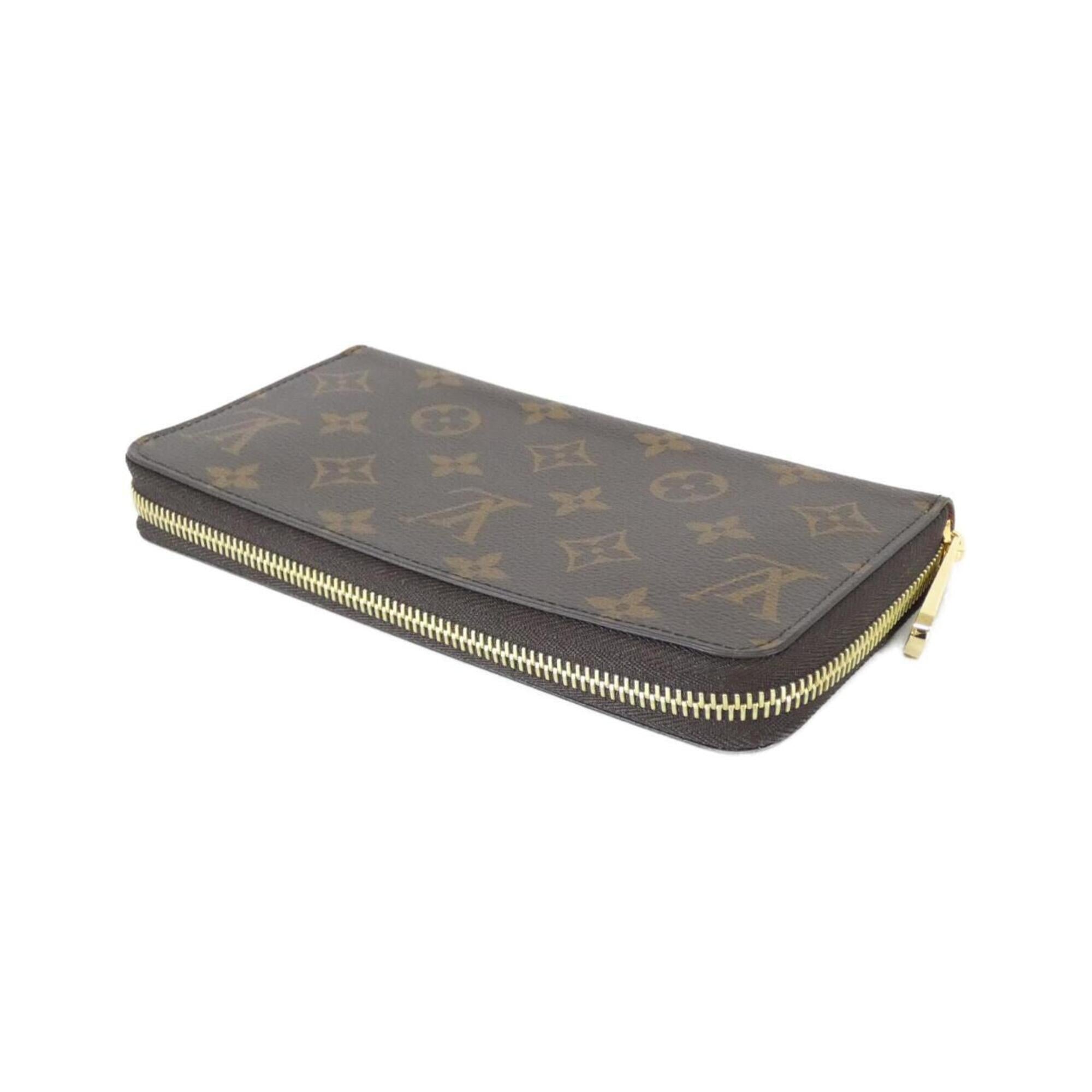 Louis Vuitton Marron Coated Canvas Long Wallet (Bi-Fold) (Pre-Owned)