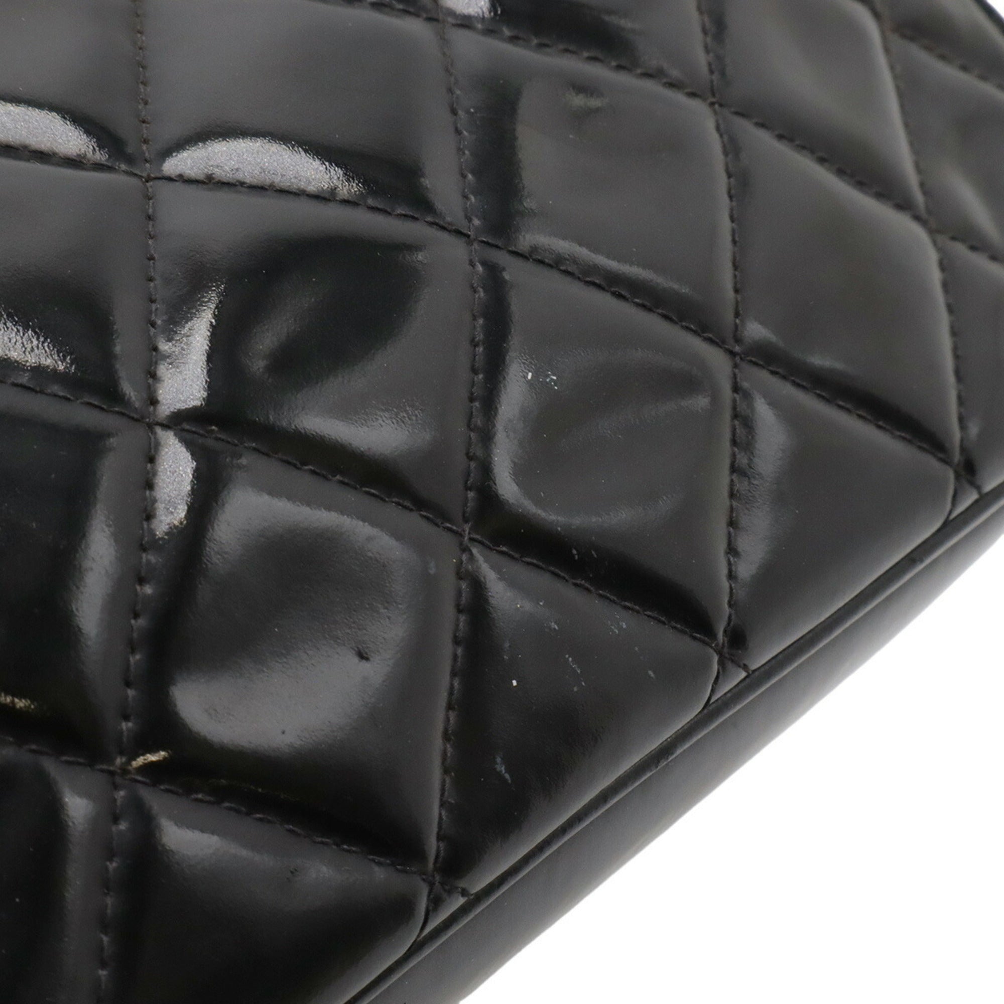 Chanel Matelasse Black Ethylen Vinyl Acetate (Eva) Handbag (Pre-Owned)