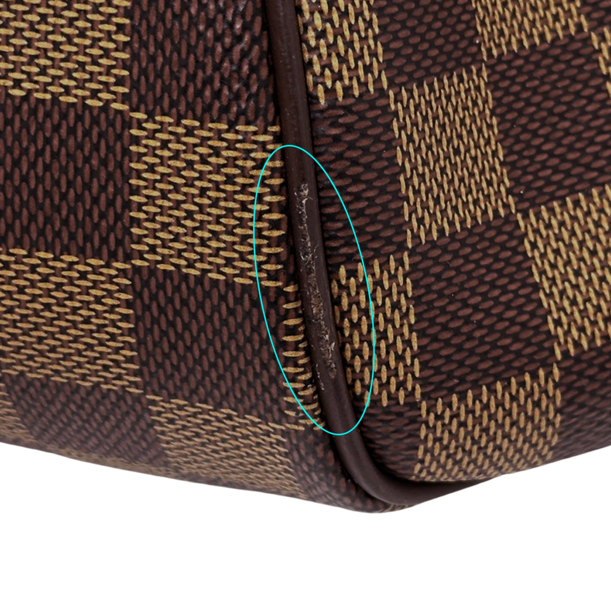 Louis Vuitton Damier Brown Ebene Damier Canvas Handbag Shoulder Bag (Pre-Owned)