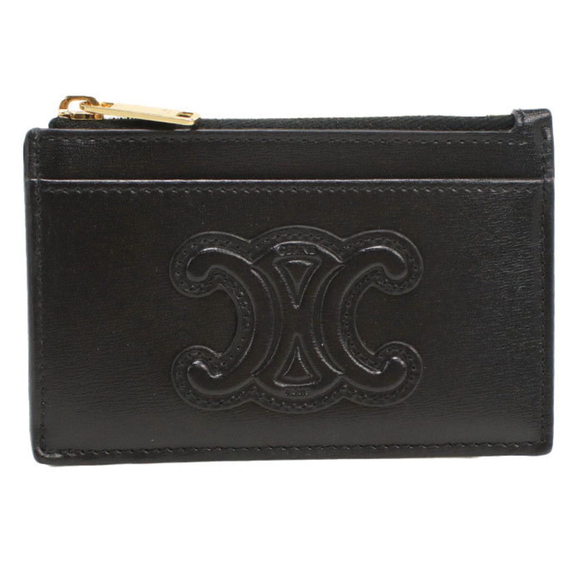 Celine Black Leather Coin Purse/Coin Case (Pre-Owned)