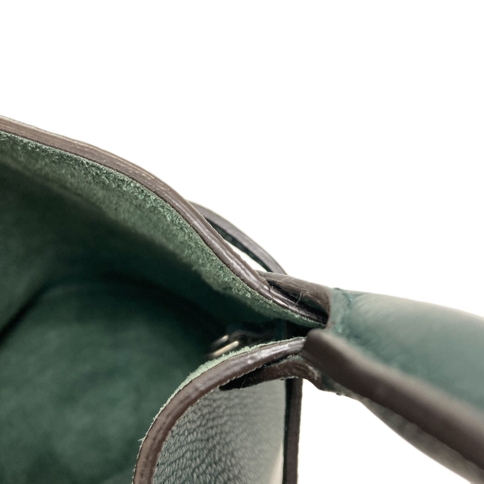 Celine Green Leather Handbag (Pre-Owned)