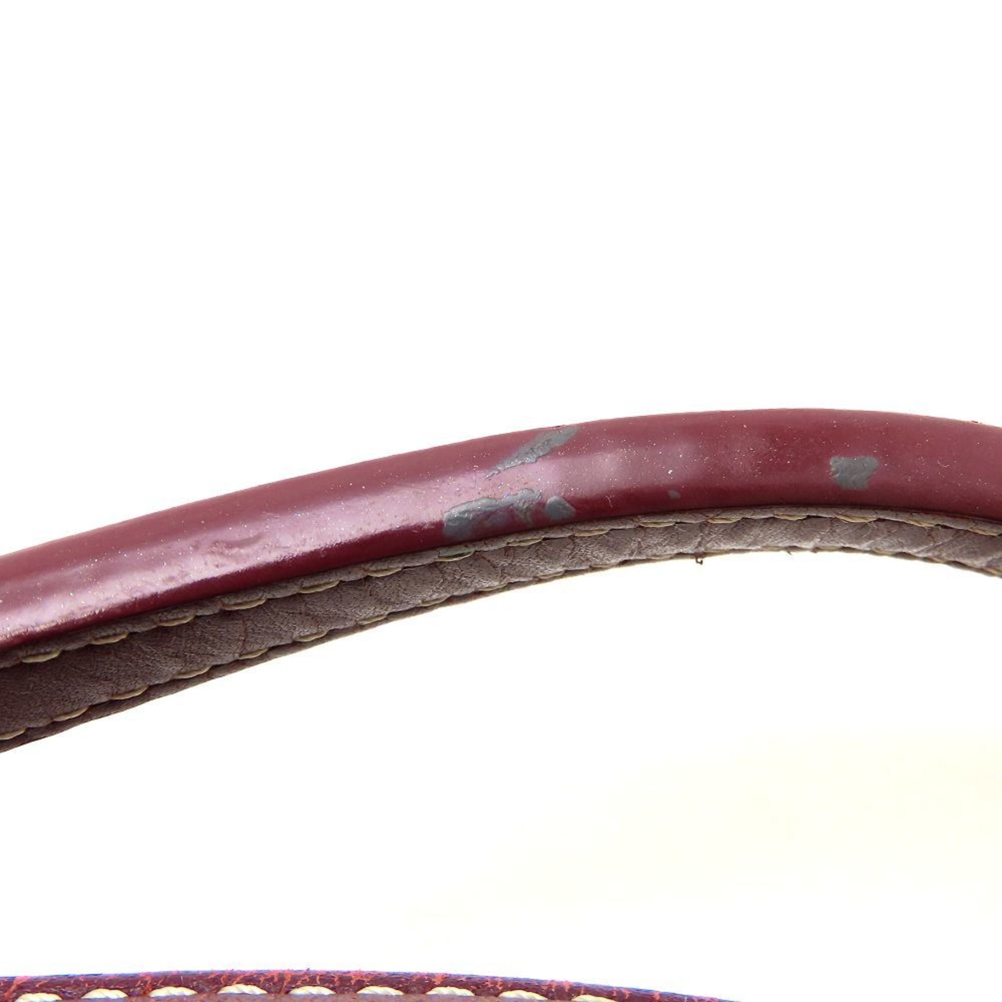 Goyard Burgundy Coated Canvas Leather Tote Bag (Pre-Owned)