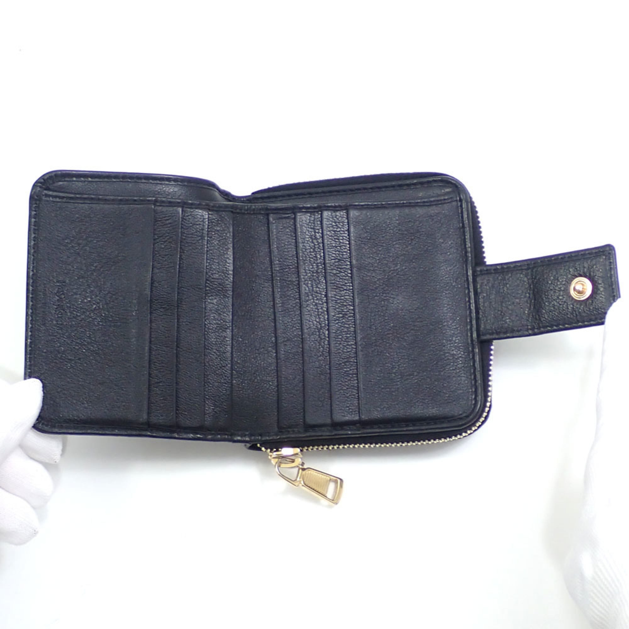 Saint Laurent Black Leather Wallet (Bi-Fold) (Pre-Owned)