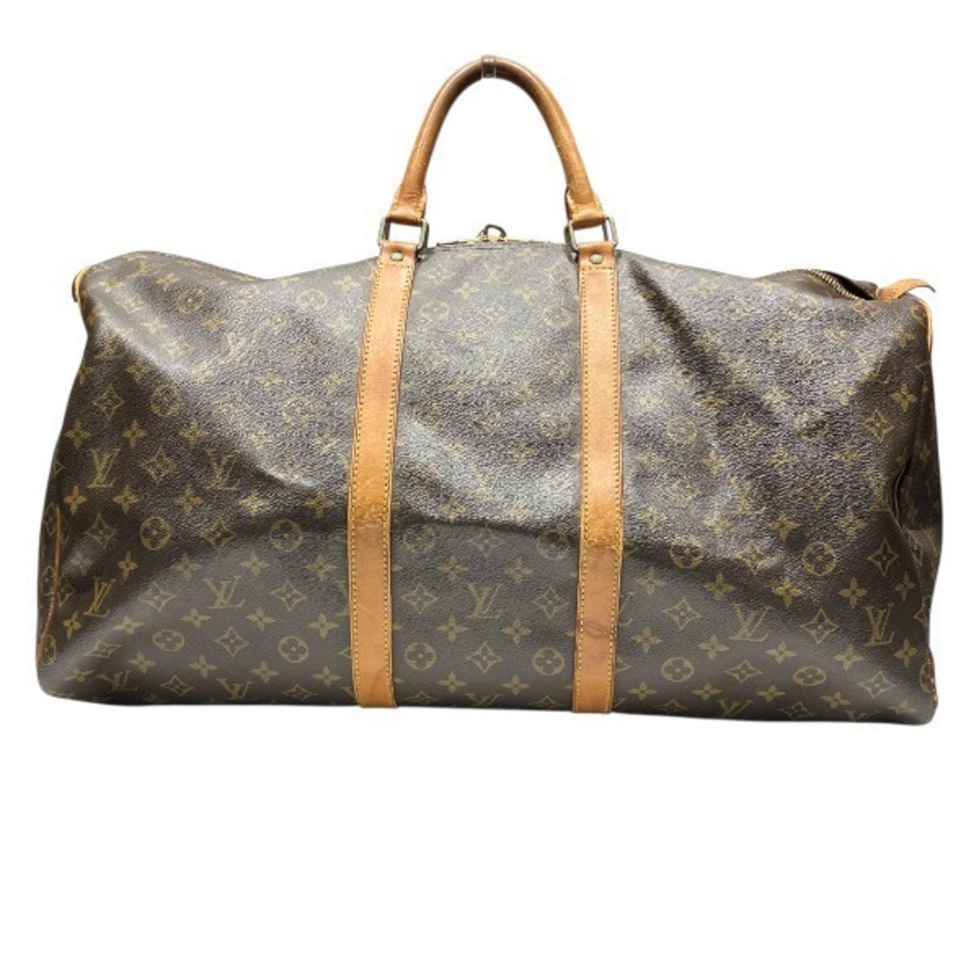 Louis Vuitton Brown Monogram Boston Bag Handbag (Pre-Owned)