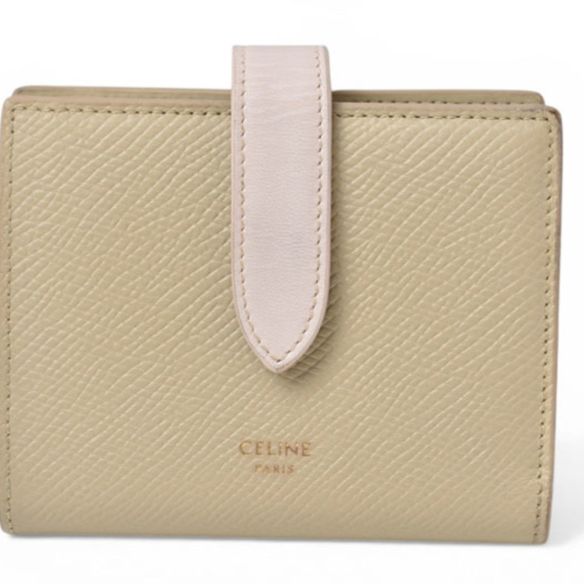 Celine Light Pink Leather Wallet (Bi-Fold) (Pre-Owned)