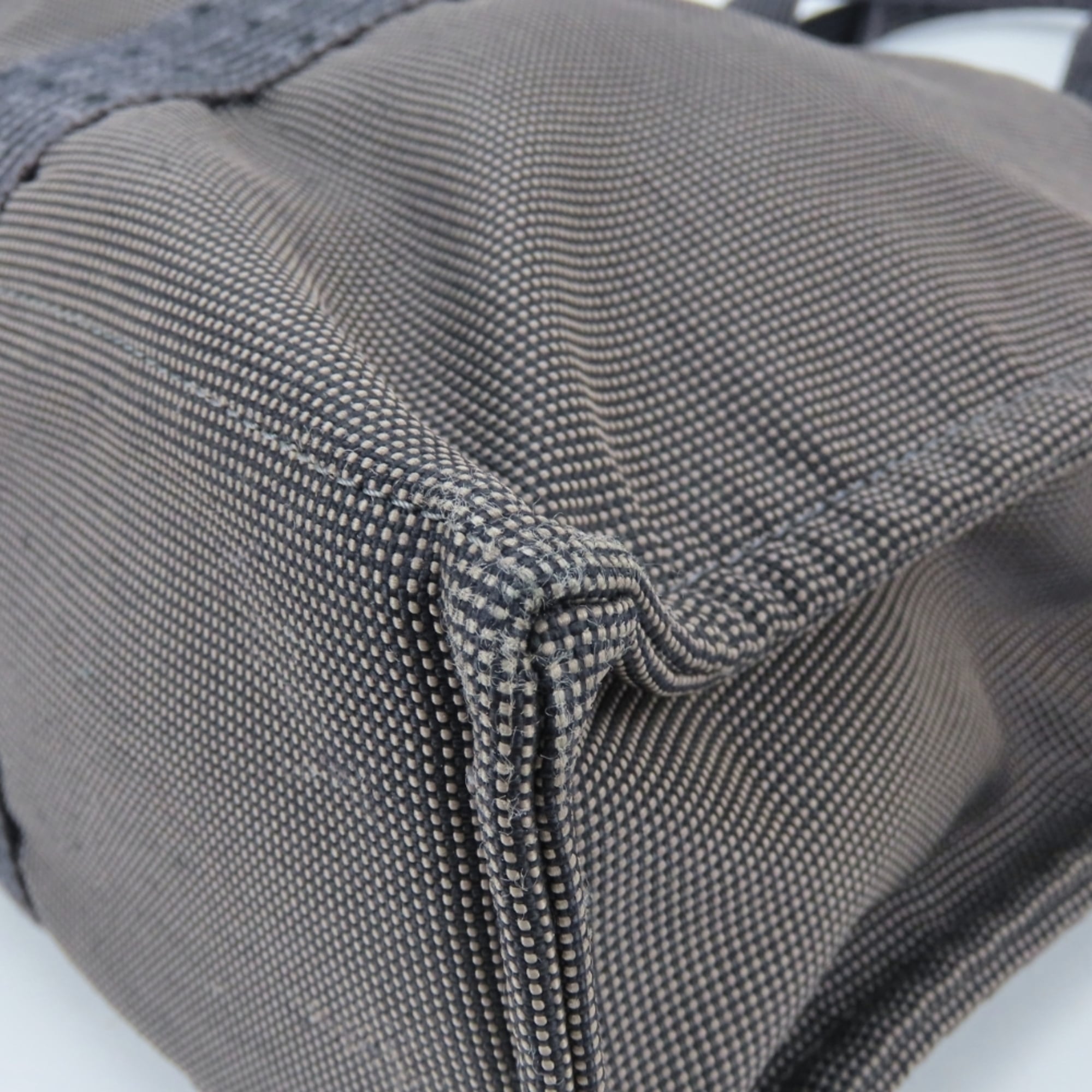 Hermes Gray Polyester Tote Bag (Pre-Owned)