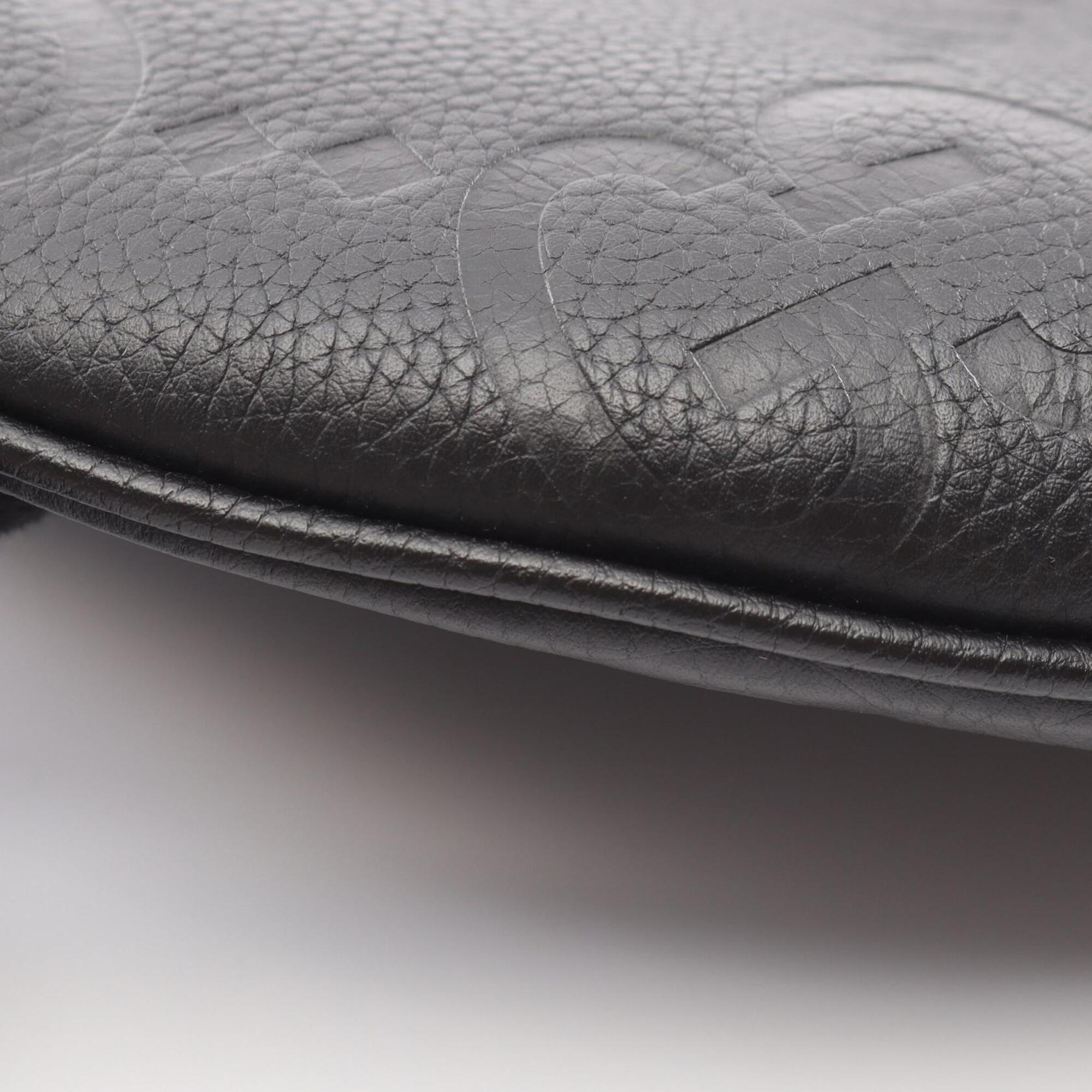 Gucci Black Leather Handbag Shoulder Bag (Pre-Owned)