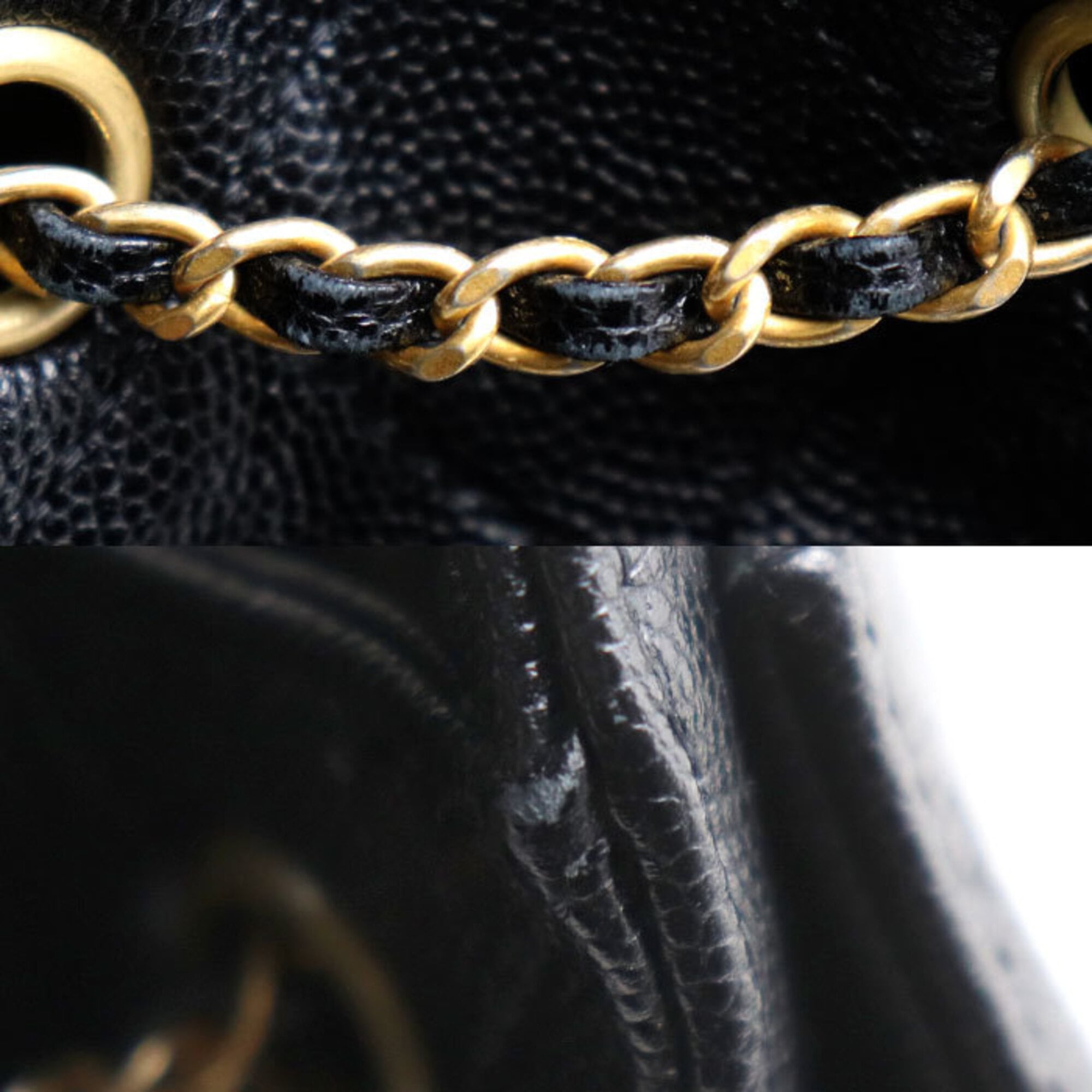 Chanel Black Leather Shoulder Bag (Pre-Owned)