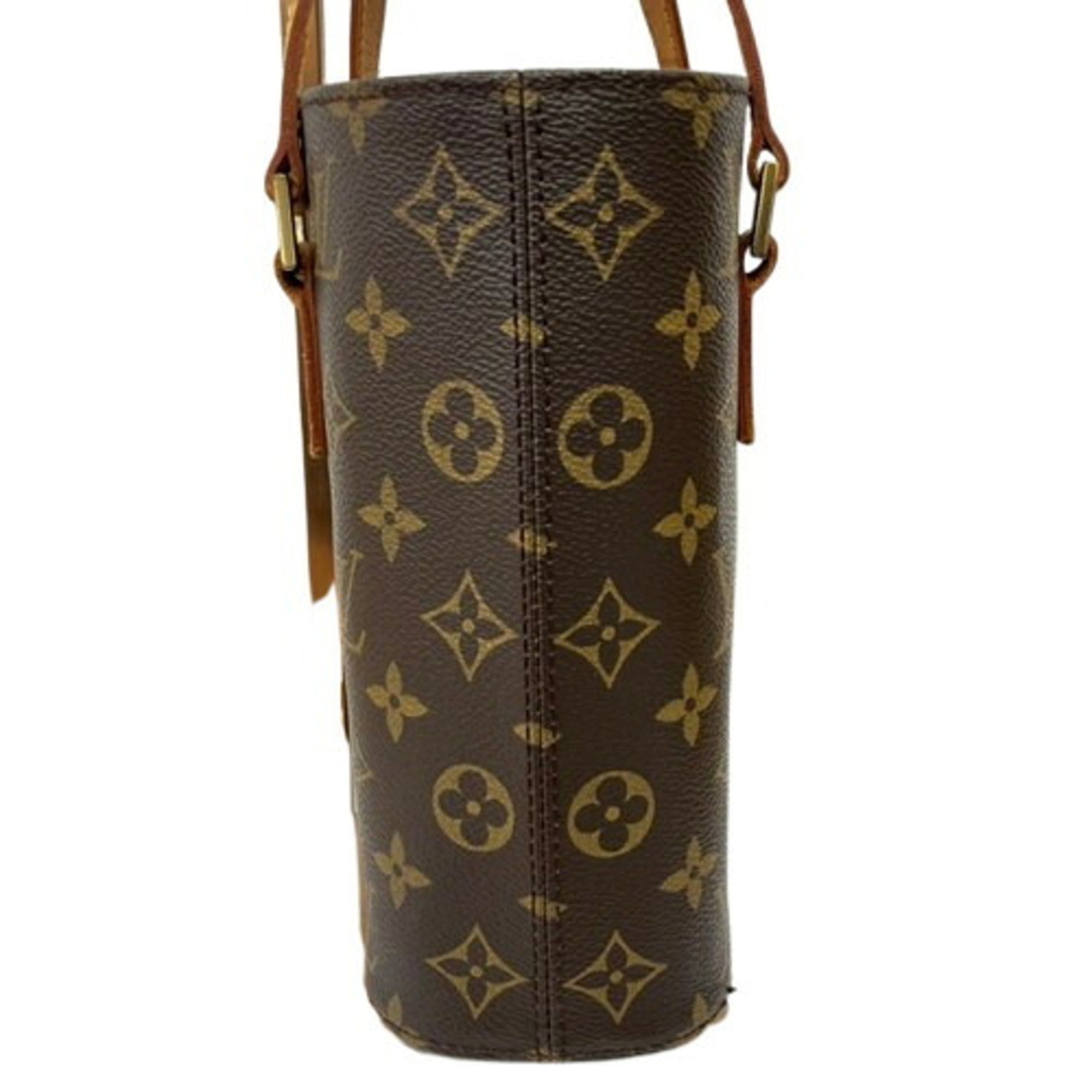 Louis Vuitton Monogram Brown Leather Tote Bag (Pre-Owned)