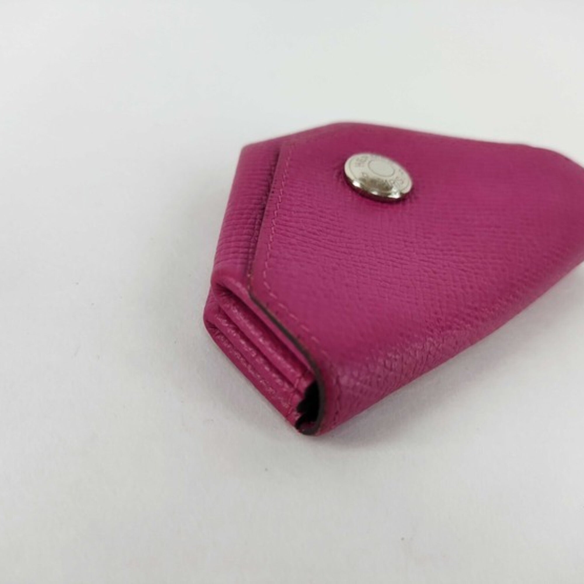 Hermes Pink Epsom Leather Coin Purse/Coin Case (Pre-Owned)