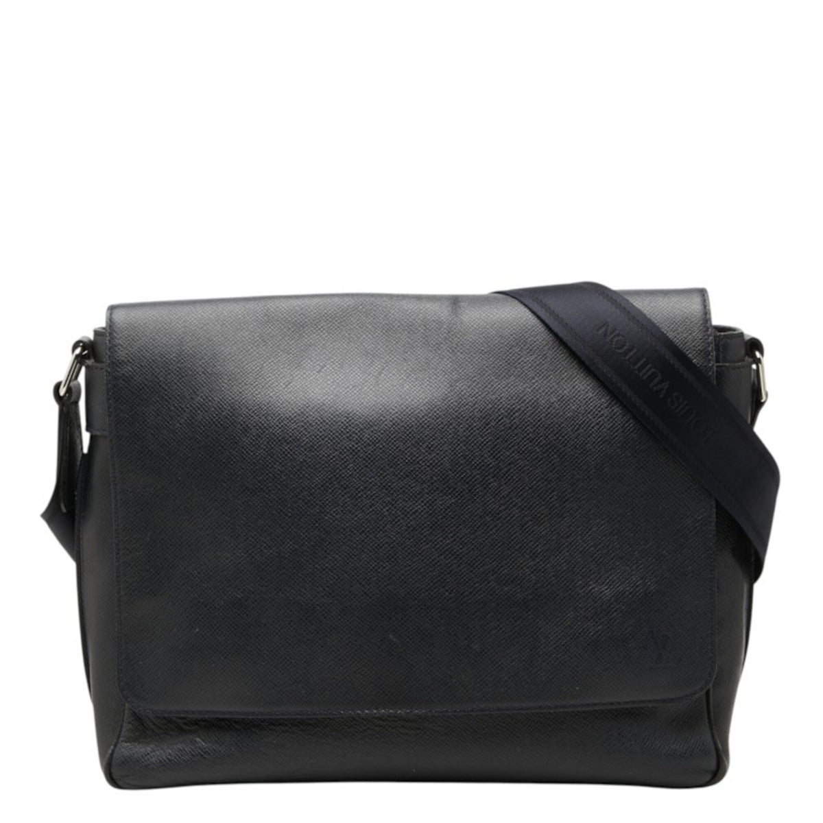 Louis Vuitton Taiga Navy Leather Messenger Bag Shoulder Bag (Pre-Owned)