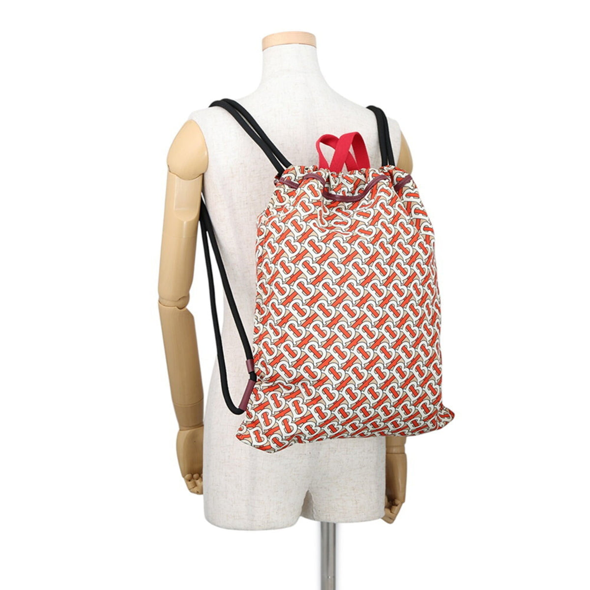 Burberry Beige Orange White Nylon Backpack (Pre-Owned)