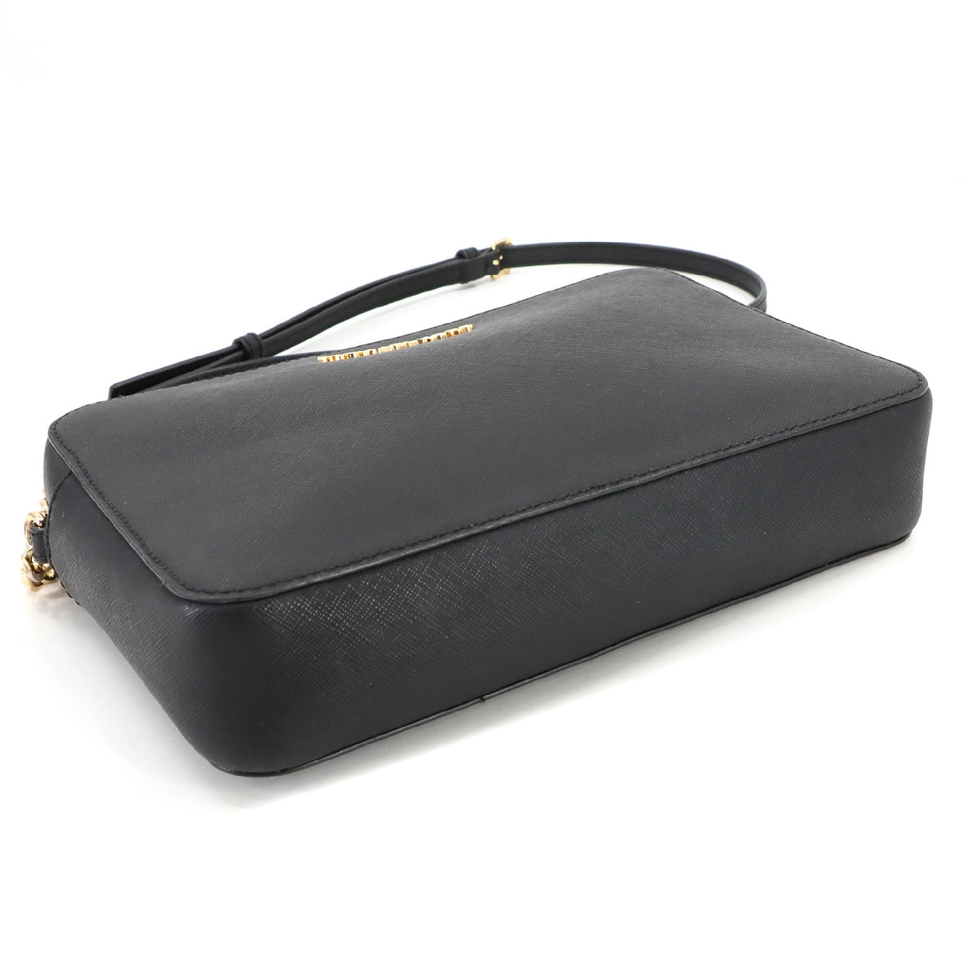 Michael Kors Black Leather Handbag Shoulder Bag (Pre-Owned)