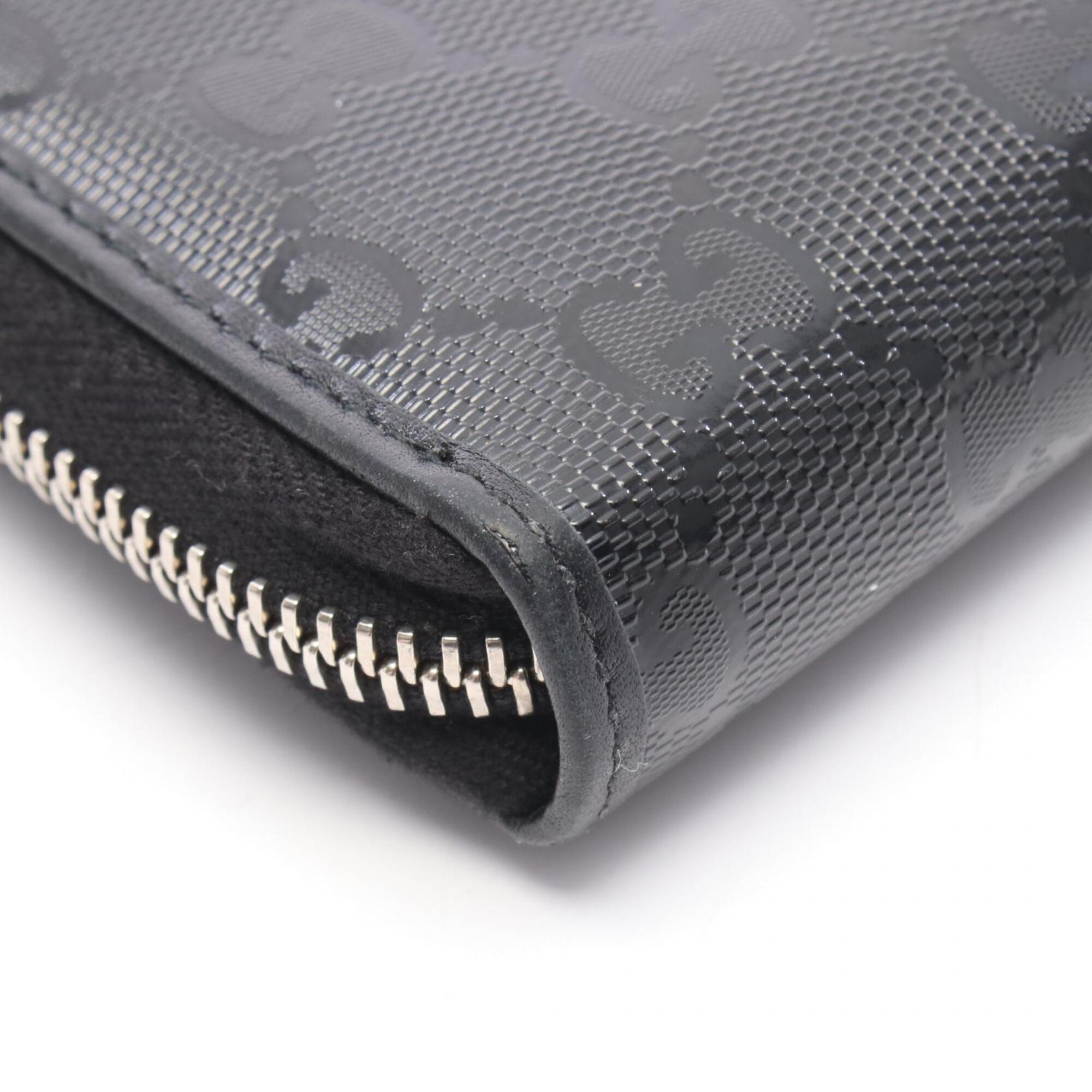 Gucci Black Pvc Leather Long Wallet (Bi-Fold) (Pre-Owned)