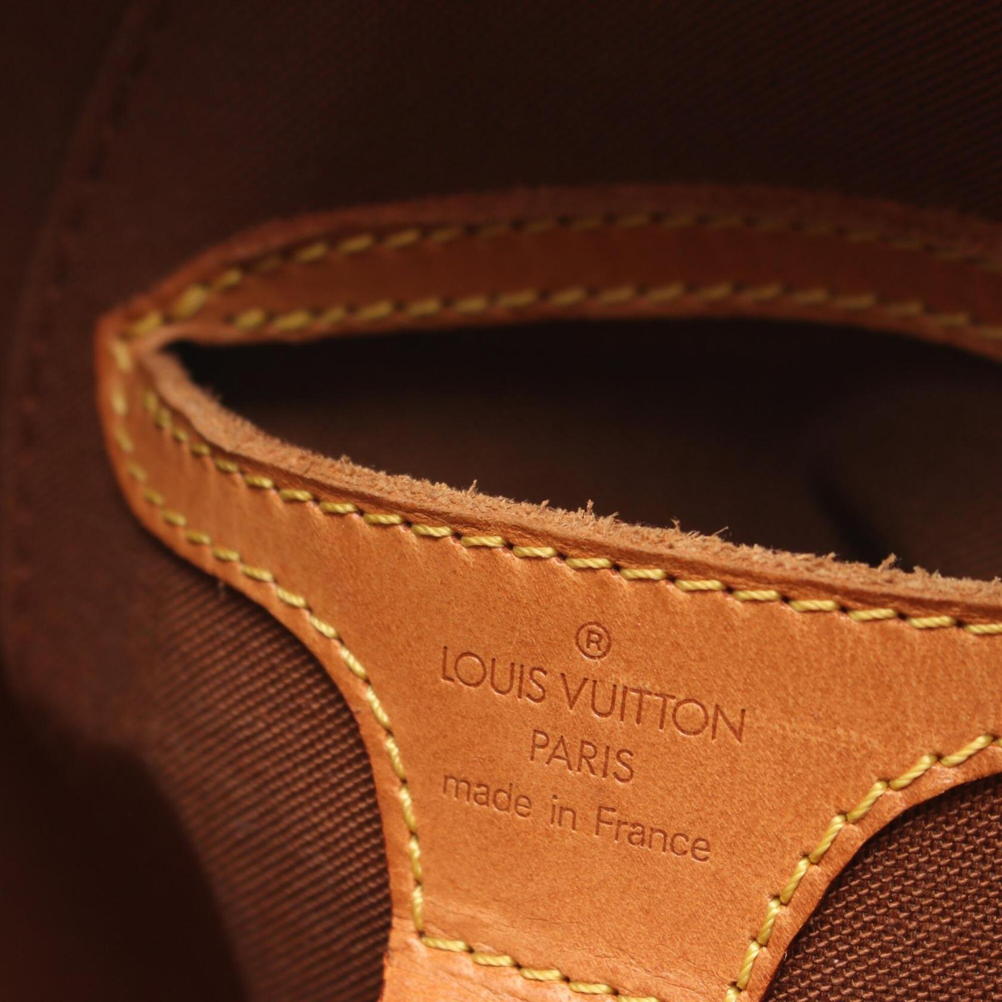 Louis Vuitton Brown Coated Canvas Pvc Monogram Leather Handbag (Pre-Owned)