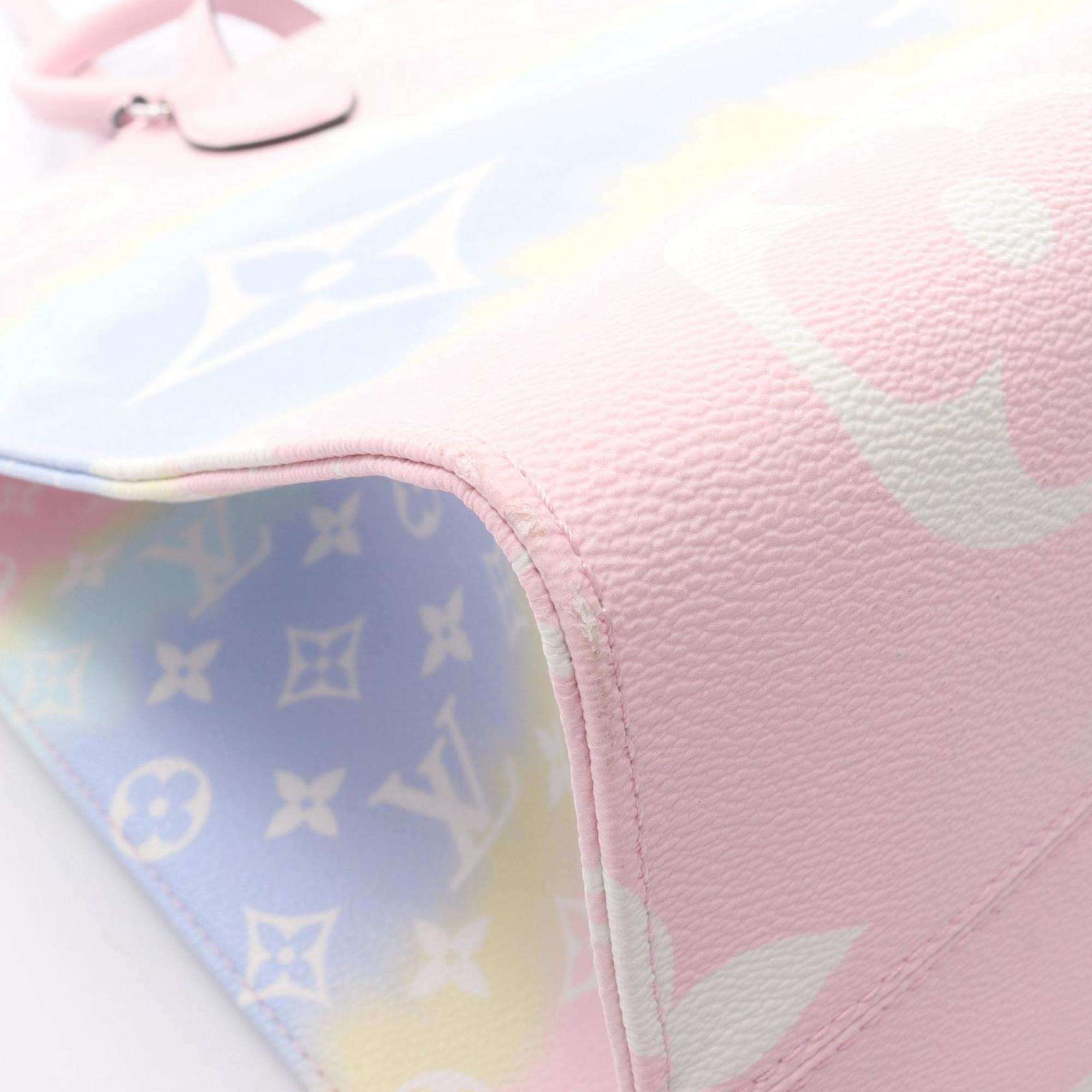 Louis Vuitton Multi-Color Pink Coated Canvas Leather Handbag Shoulder Bag (Pre-Owned)