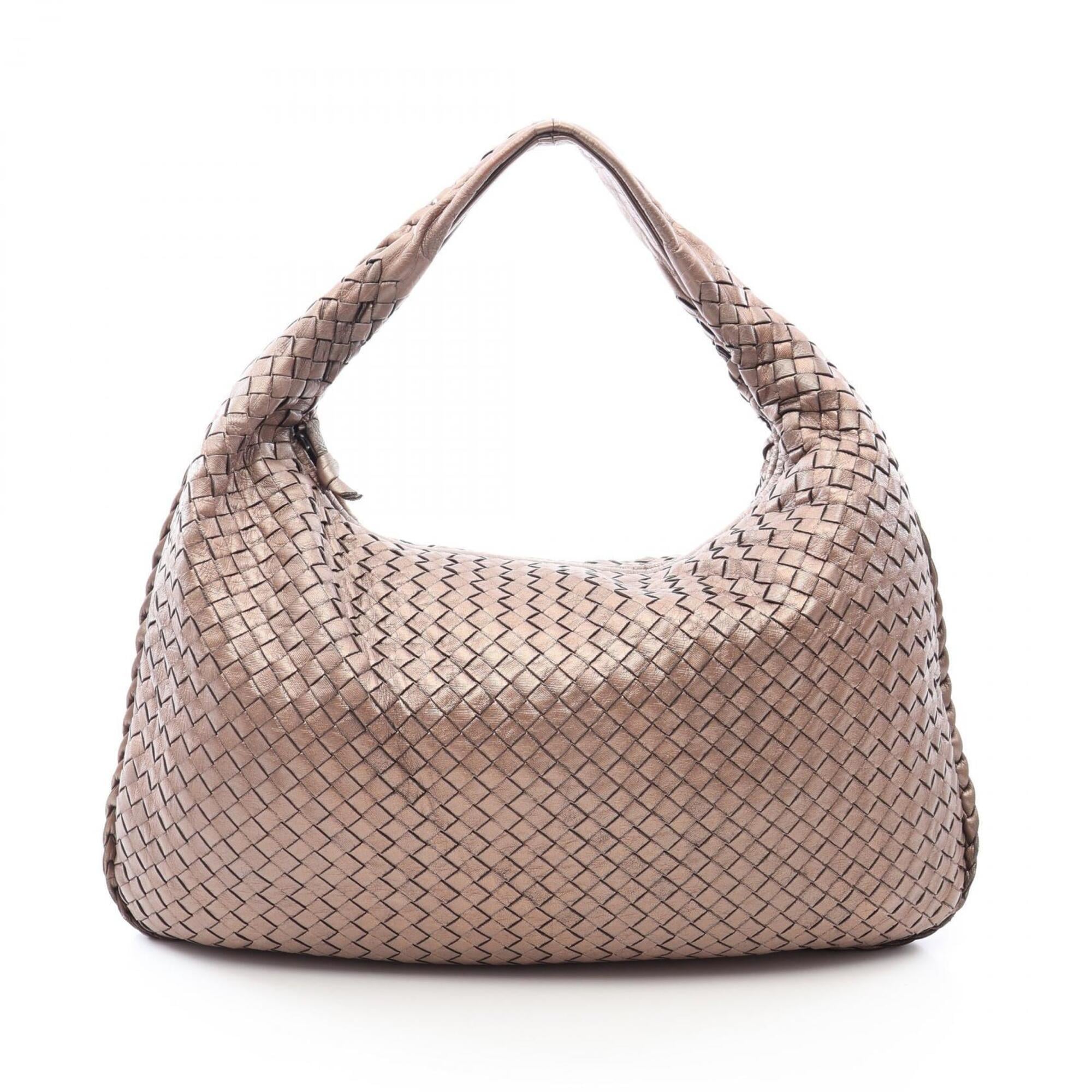 Bottega Veneta Brown Intrecciato Handbag Shoulder Bag (Pre-Owned)