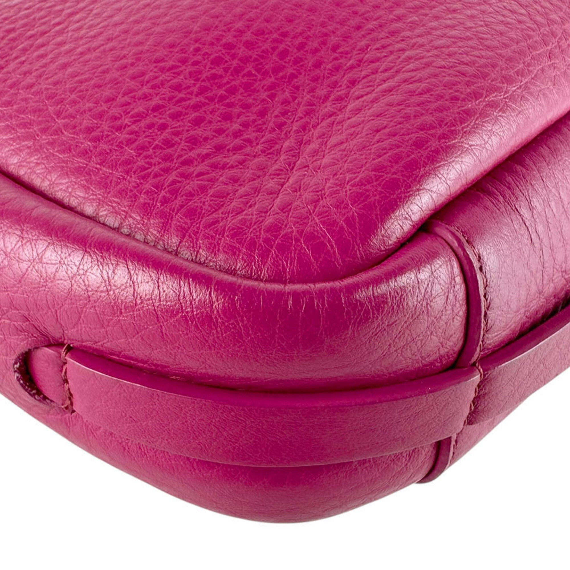 Balenciaga Pink Leather Shoulder Bag (Pre-Owned)