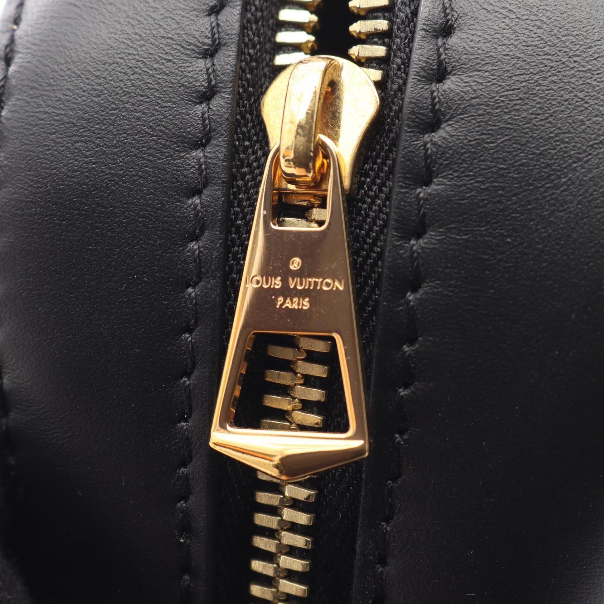 Louis Vuitton Black Brown Monogram Coated Canvas Handbag Shoulder Bag (Pre-Owned)