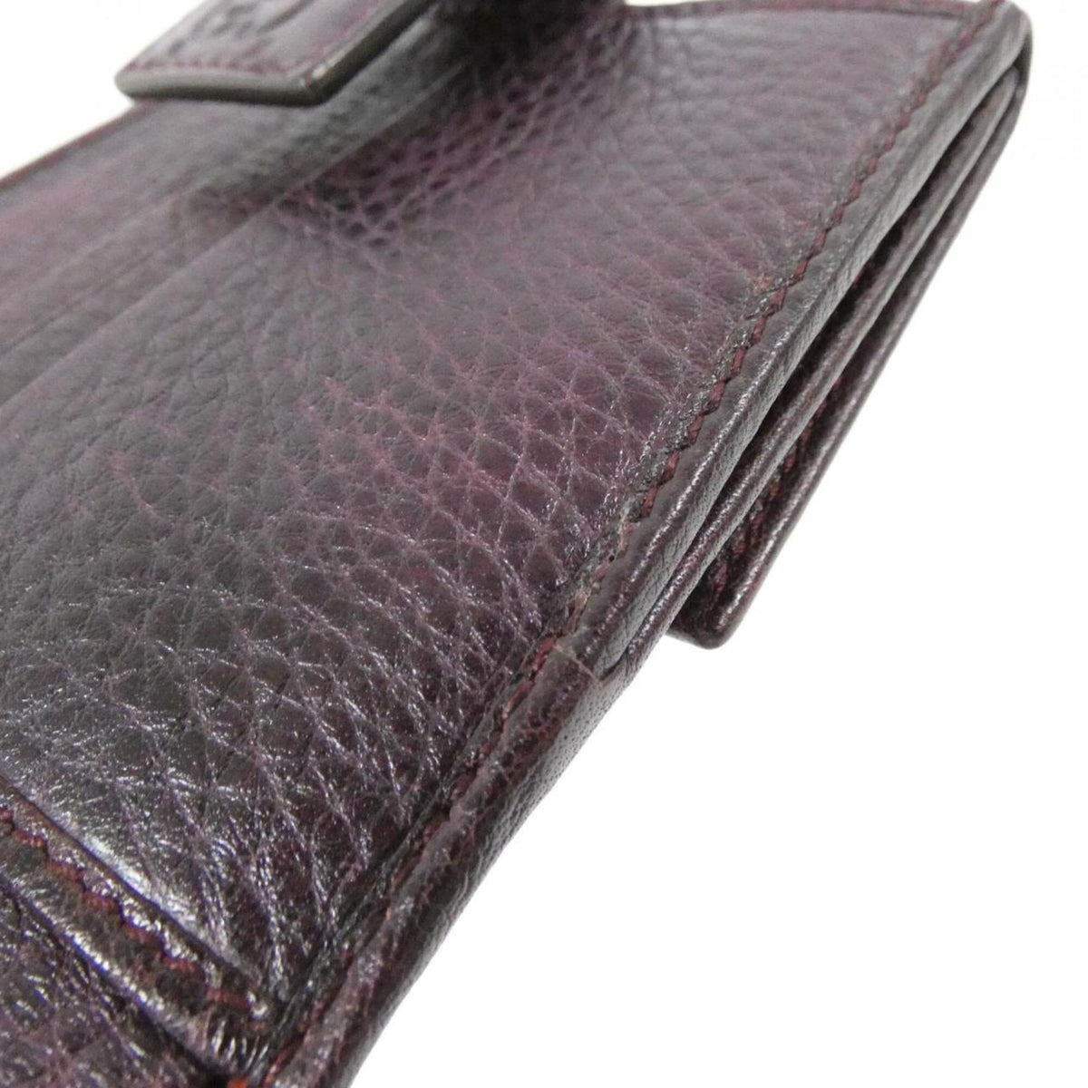 Gucci Bordeaux Leather Gg Leather Wallet (Bi-Fold) (Pre-Owned)