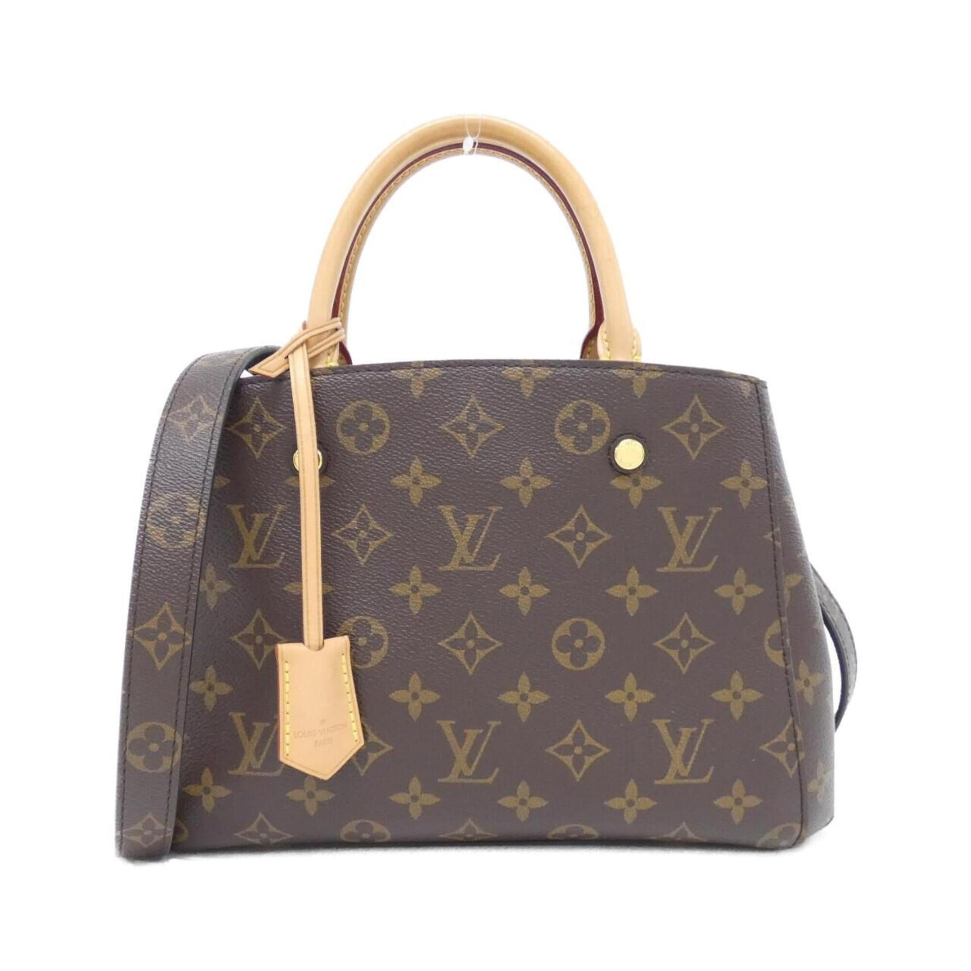 Louis Vuitton Marron Coated Canvas Handbag (Pre-Owned)