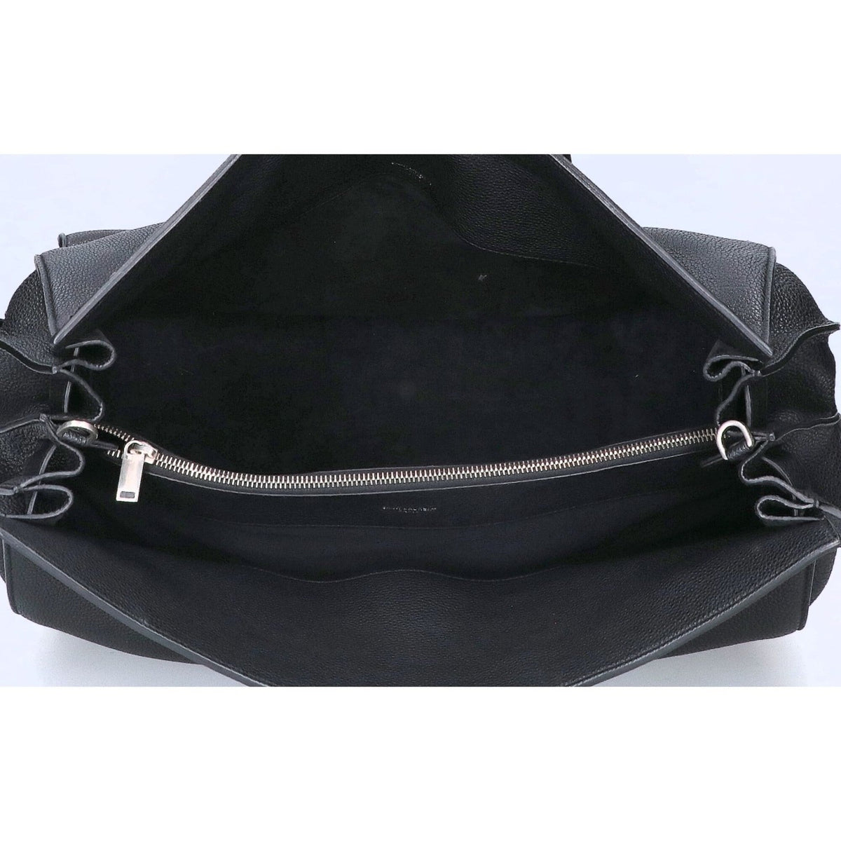 Saint Laurent Black Leather Handbag Tote Bag (Pre-Owned)