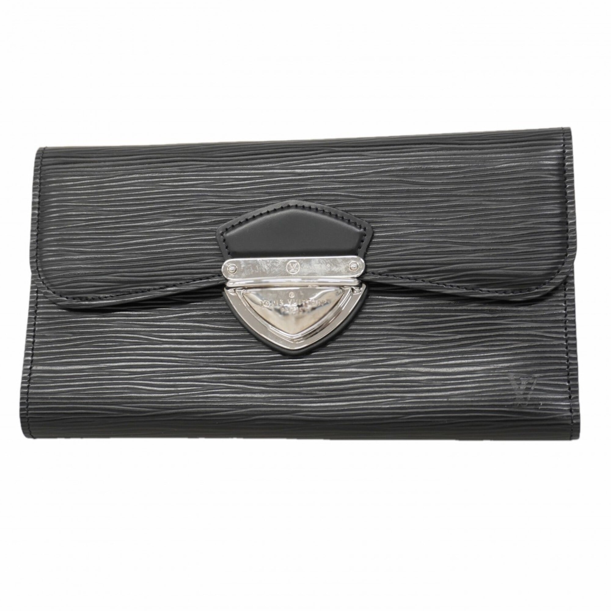 Louis Vuitton Noir Long Wallet (Tri-Fold) (Pre-Owned)